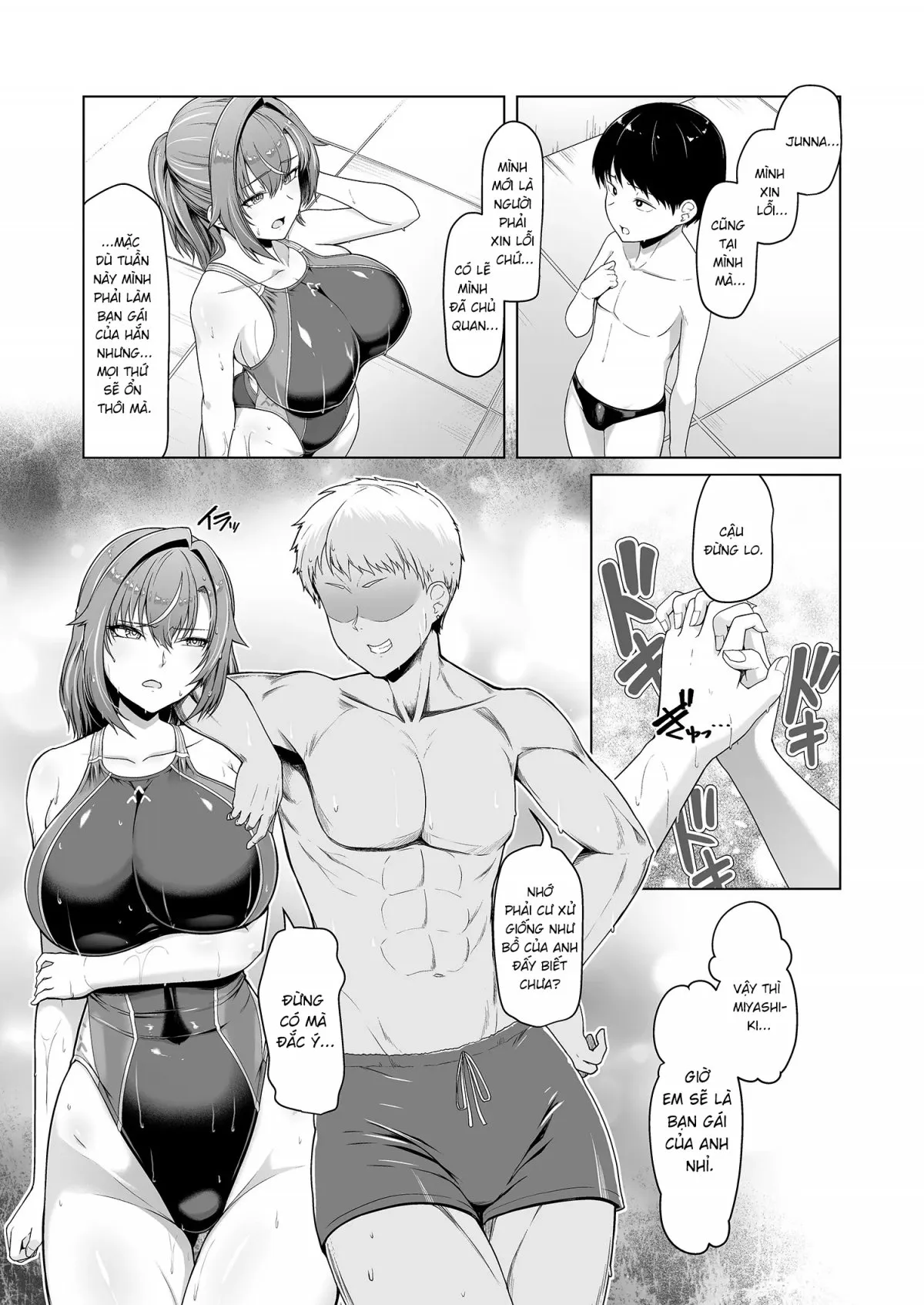 HentaiVN.net - Ảnh 8 - Rental Suieibu Kanojo - Chap 1
