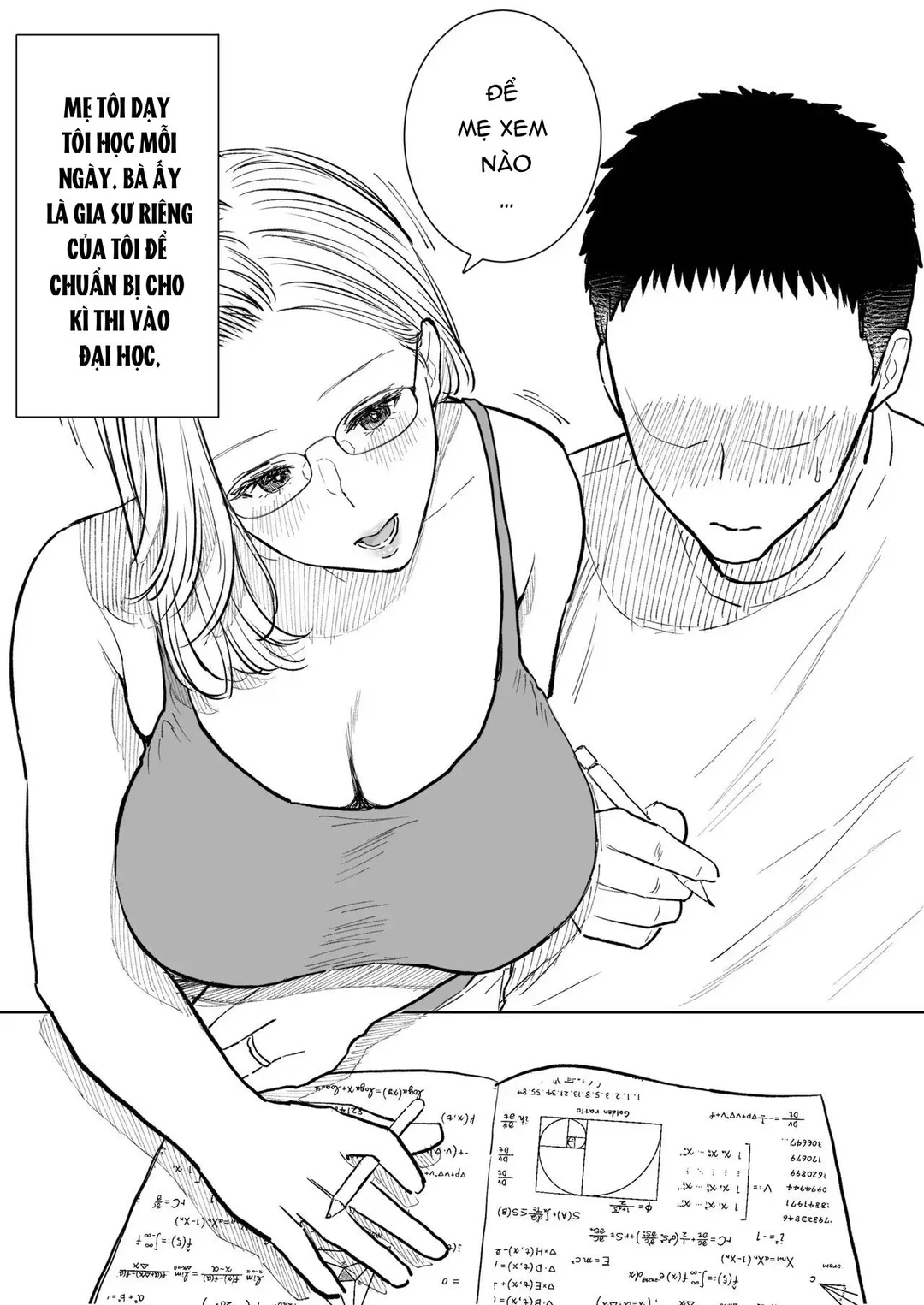 HentaiVN.net - Ảnh 3 - Người mẹ có học thức cao và Con trai - Oneshot