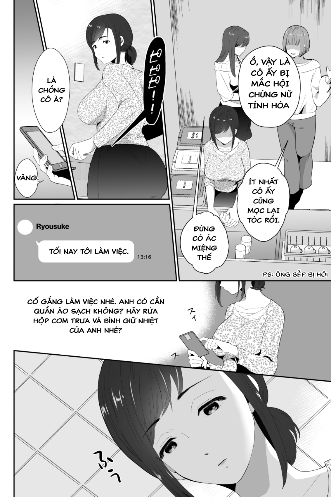 HentaiVN.net - Ảnh 3 - Hậu quả của việc bắt chồng ngoại tình liên tục uống thuốc chuyển giới - Chap 1