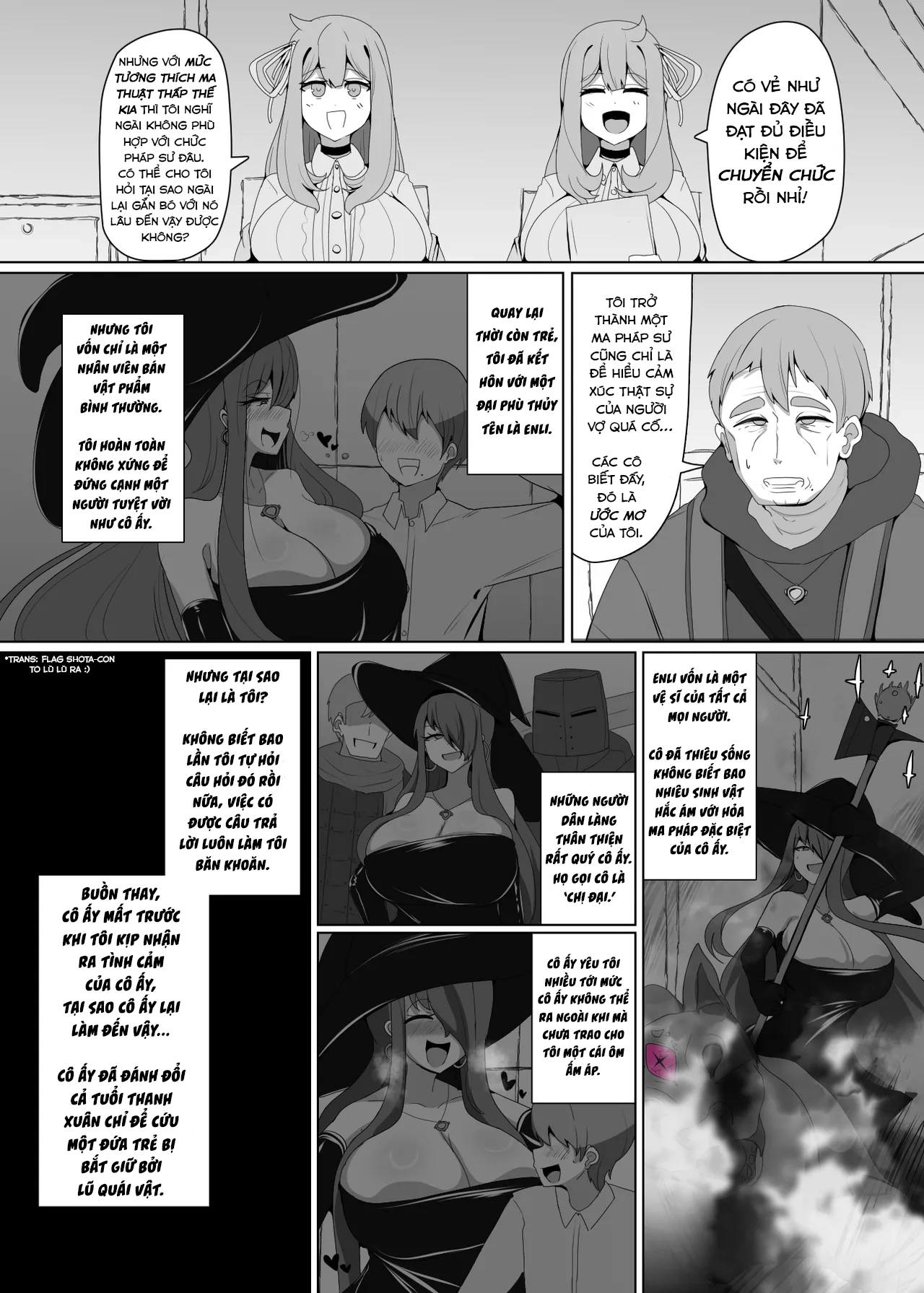 HentaiVN.net - Ảnh 3 - Ngôi Nhà Của Sự Chuyển Nghề Hắc Ám - Chap 2: Phù thủy nhện