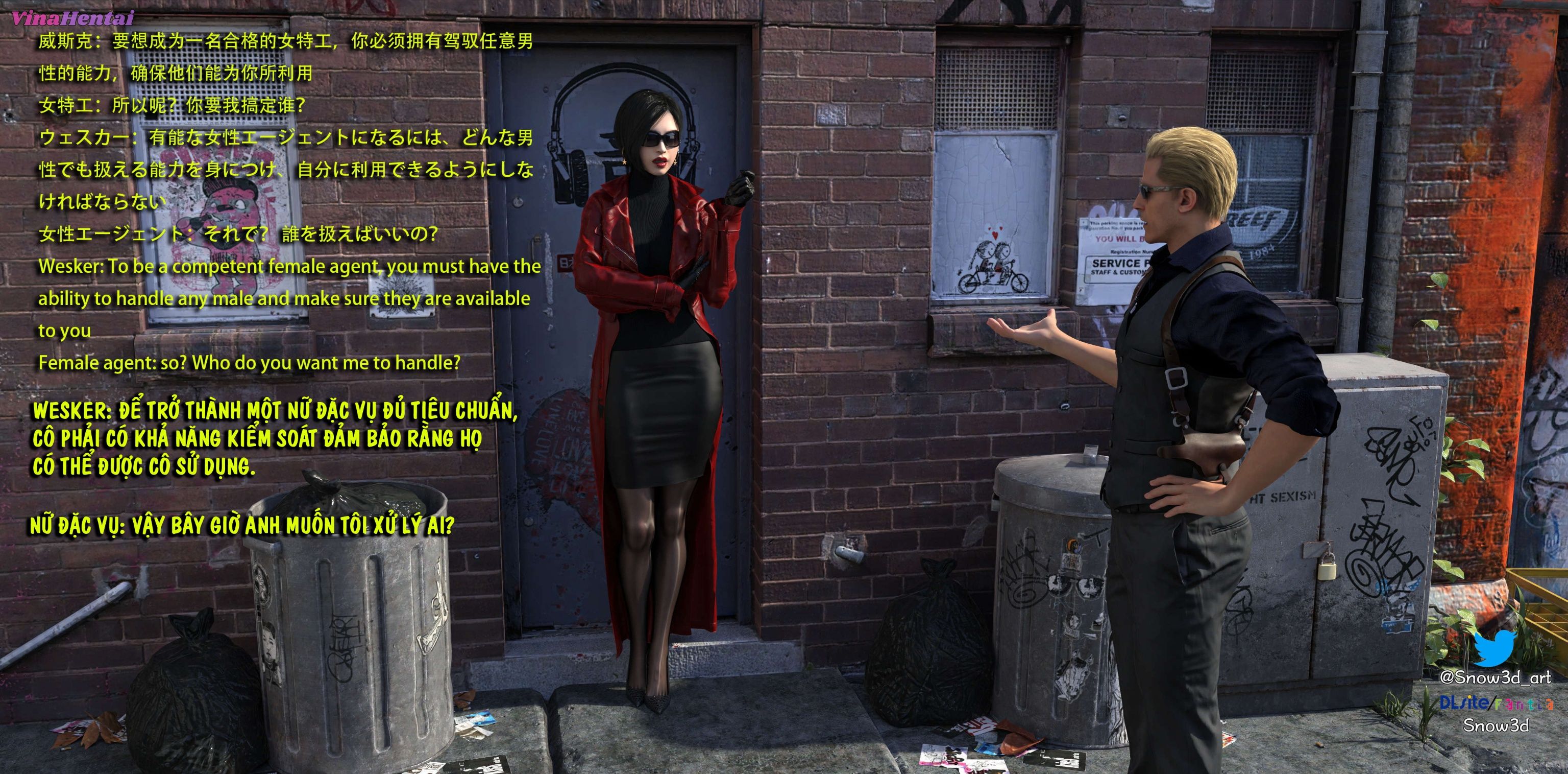 HentaiVN.net - Ảnh 3 - Ada Wong Và Kẻ Ăn Mày - Chap 1