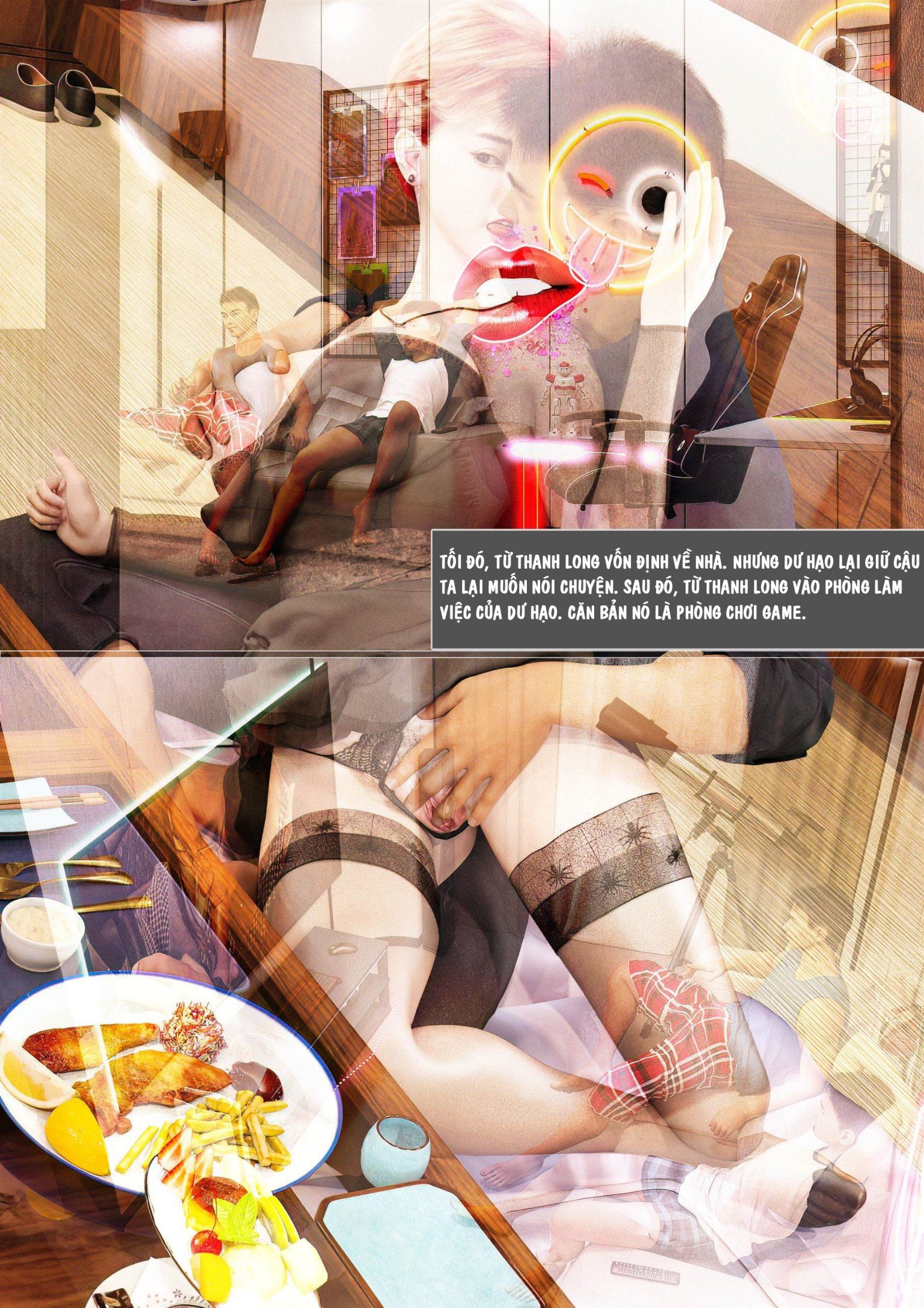 HentaiVN.net - Ảnh 4 - Ham Muốn Kì Lạ Với Mẹ - Chương 4 Để Mẹ Diễn Lại Cho Con Xem