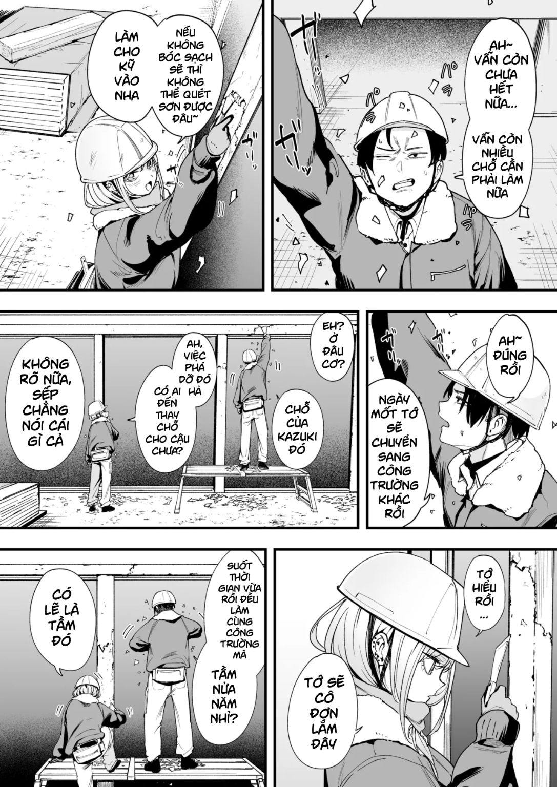 HentaiVN.net - Ảnh 3 - Fuyu to Genba to Sagyou Gal - Chap 1