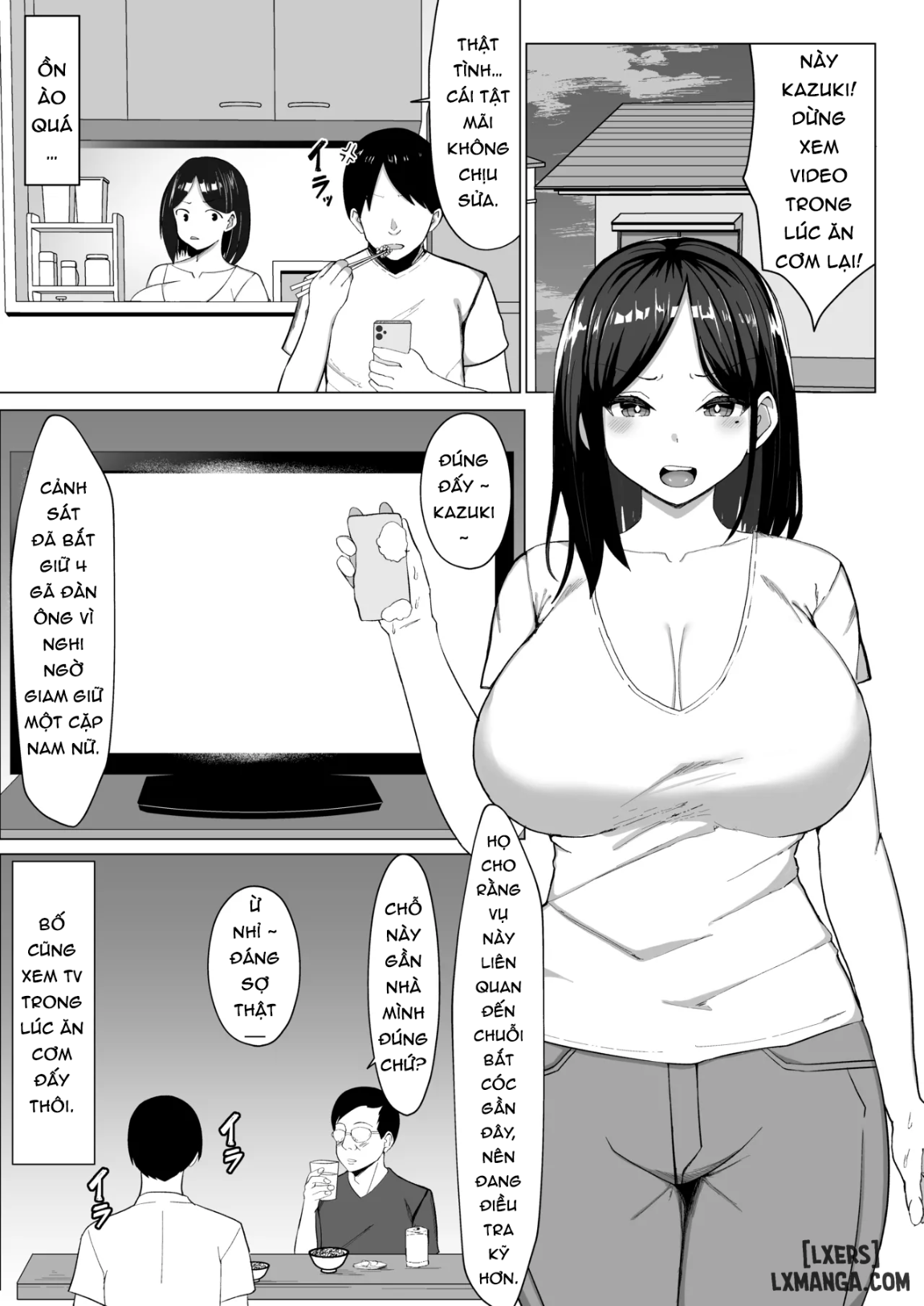 HentaiVN.net - Ảnh 3 - Kaa-chan to Sex Shinai to Derarenai Heya ~Kuchiurusai Haha to Hankouki no Ore~ - Chap 1