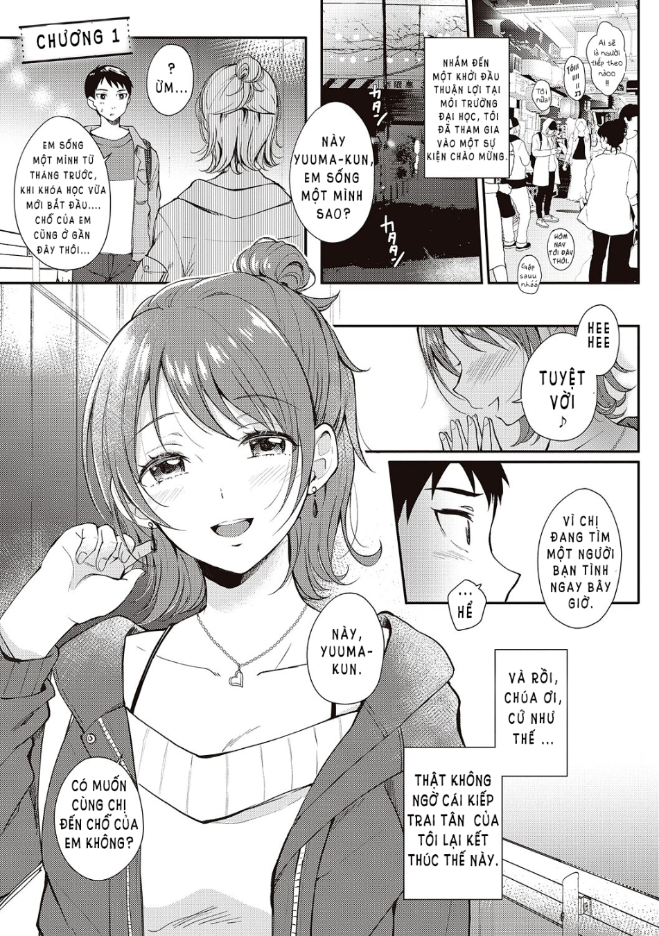 HentaiVN.net - Ảnh 5 - Sefrie no Senpai - Chap 1