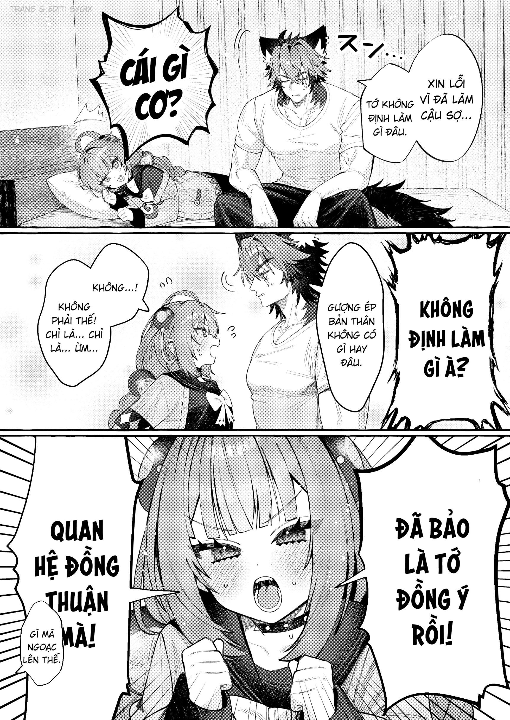 HentaiVN.net - Ảnh 4 - Gâu gâu là chó, tanuki thì sao? - Chap 1