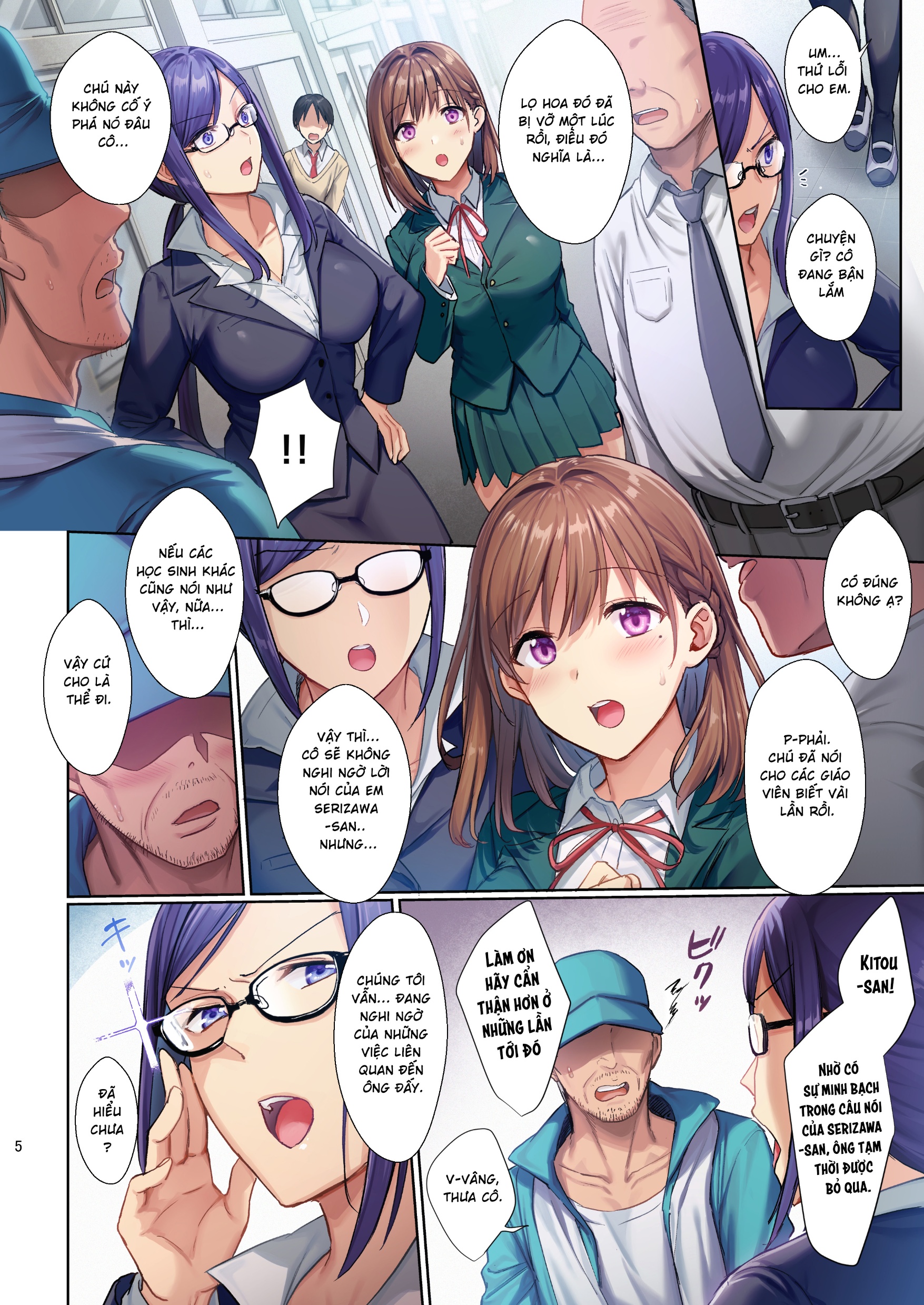 HentaiVN.net - Ảnh 5 - Toshoshitsu no Kanojo ~Seiso na Kimi ga Ochiru made~ Full Color Ban - Chap 1