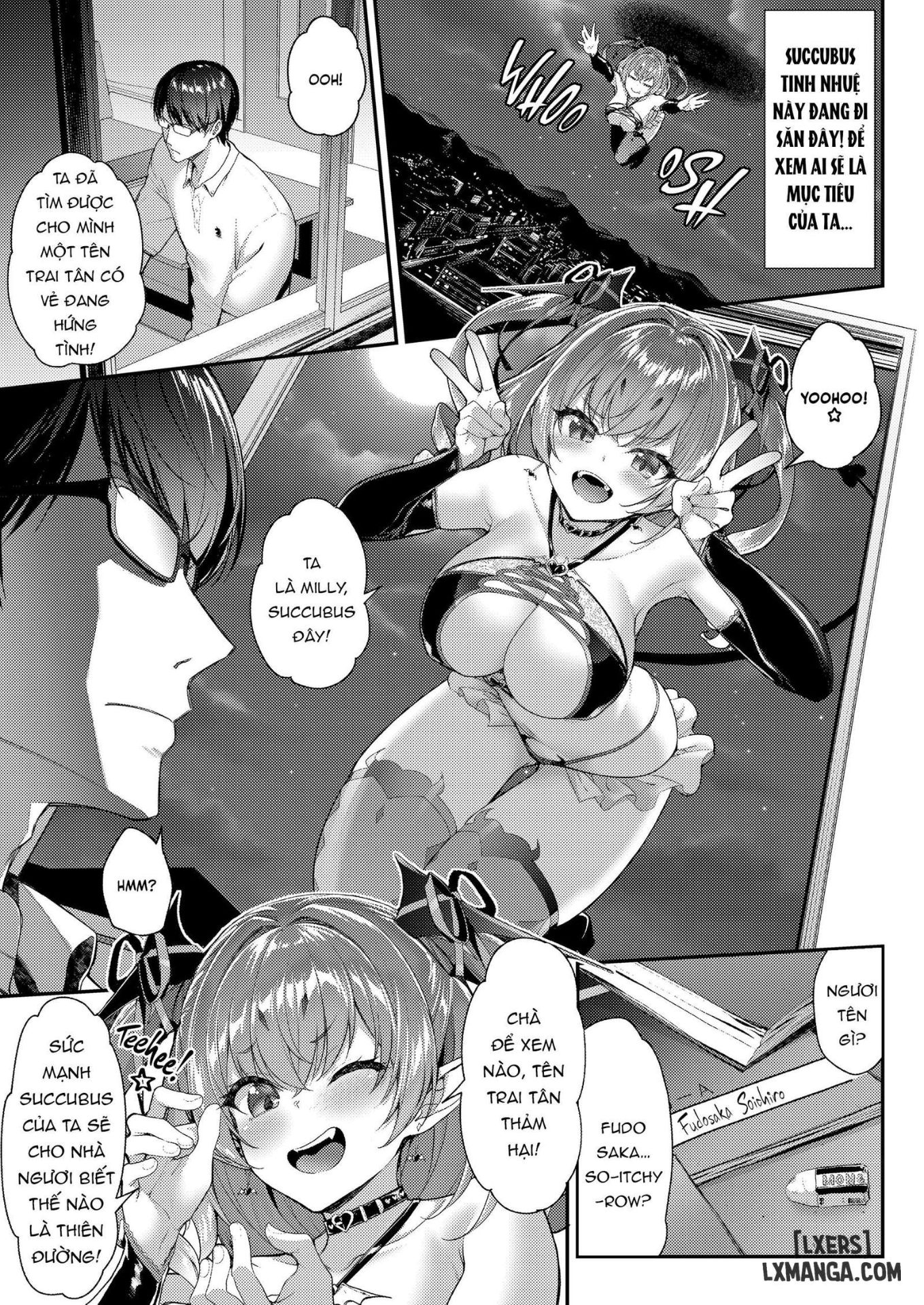 HentaiVN.net - Ảnh 4 - Succubus Blows Her First Day On the Job [J18] - Oneshot