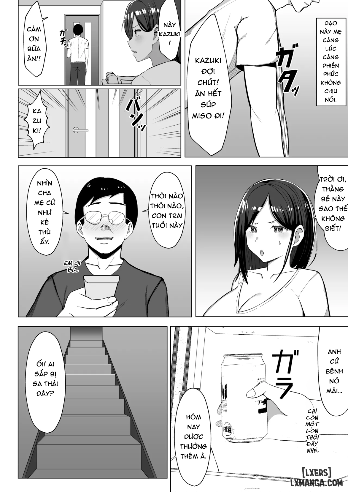 HentaiVN.net - Ảnh 4 - Kaa-chan to Sex Shinai to Derarenai Heya ~Kuchiurusai Haha to Hankouki no Ore~ - Chap 1