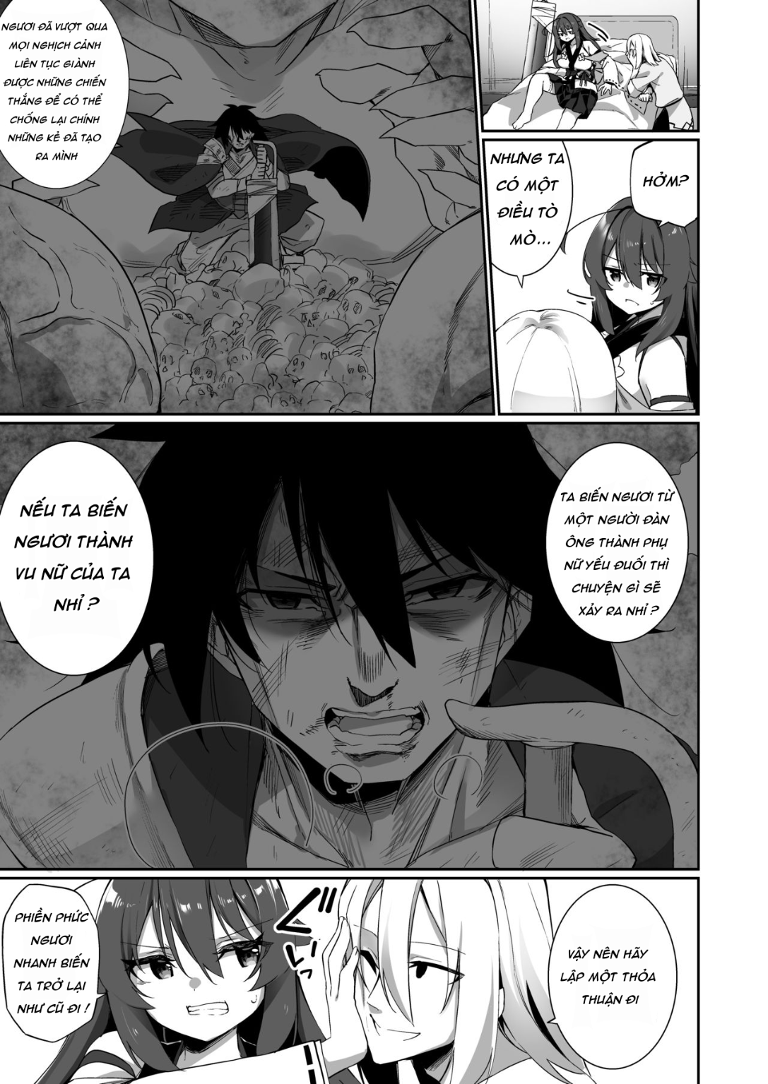 HentaiVN.net - Ảnh 6 - TS Miko-san wa Aragaitai! - Oneshot Ốm