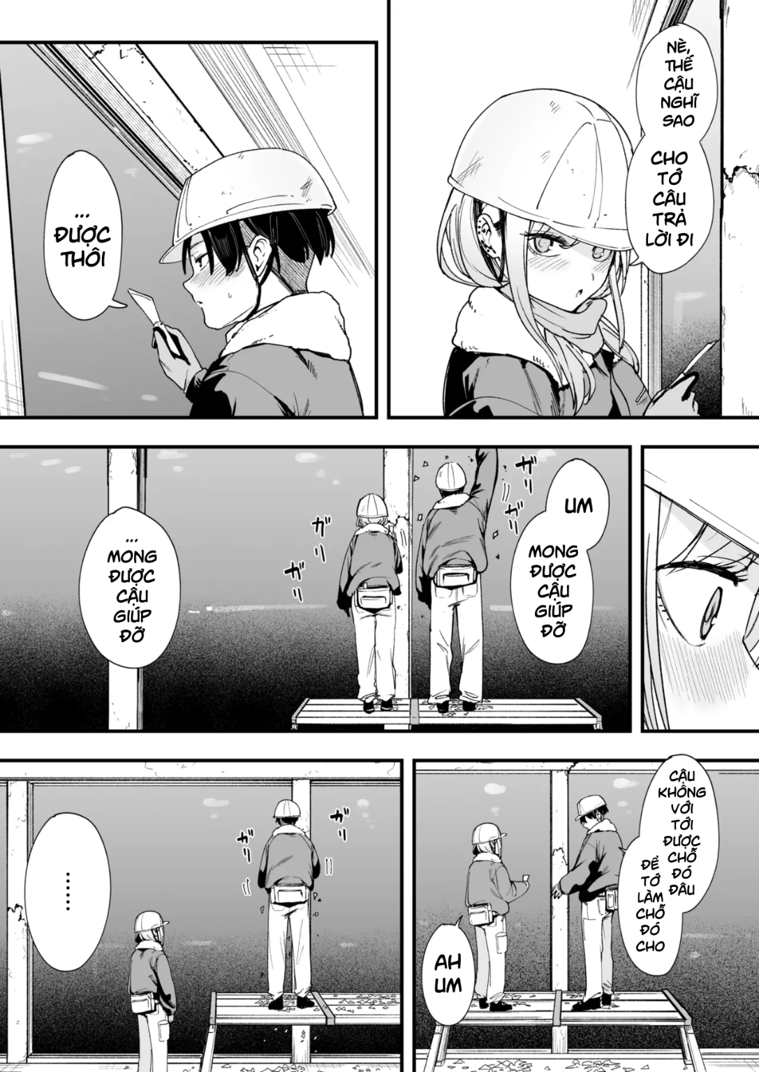 HentaiVN.net - Ảnh 5 - Fuyu to Genba to Sagyou Gal - Chap 1