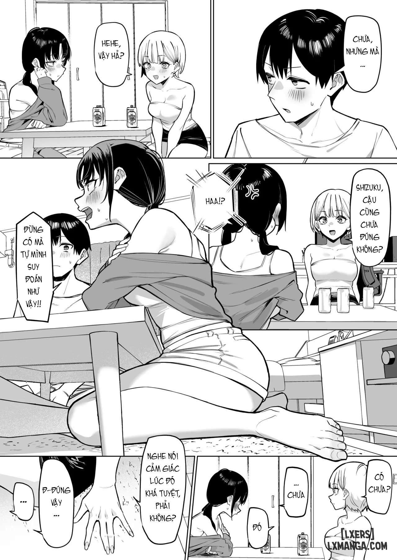 HentaiVN.net - Ảnh 3 - Câu Chuyện Về Việc Tôi Đã Hôn Nhau Với Hai Cô Bạn Của Tôi - Oneshot