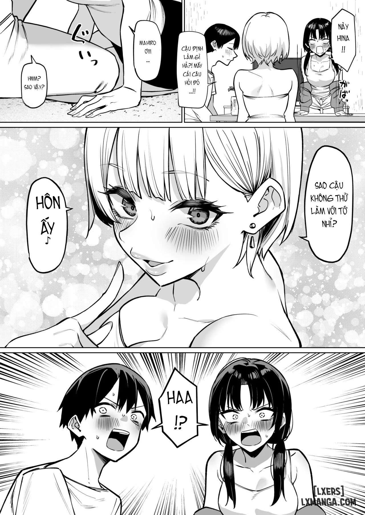 HentaiVN.net - Ảnh 4 - Câu Chuyện Về Việc Tôi Đã Hôn Nhau Với Hai Cô Bạn Của Tôi - Oneshot