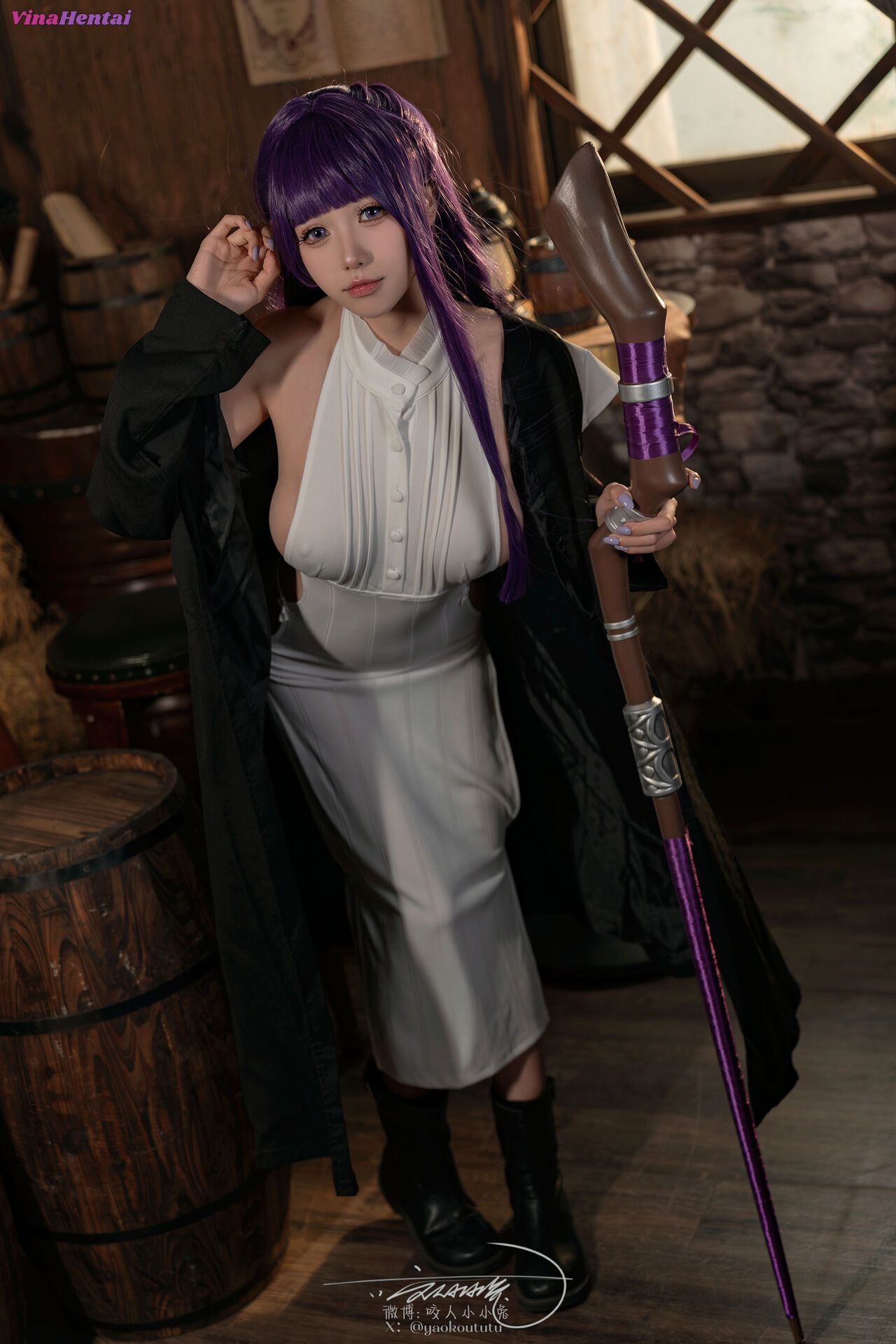 HentaiVN.net - Ảnh 7 - Cosplay Fern 黏黏团子兔 - 酩酊大喷菇 - Cosplay Fern