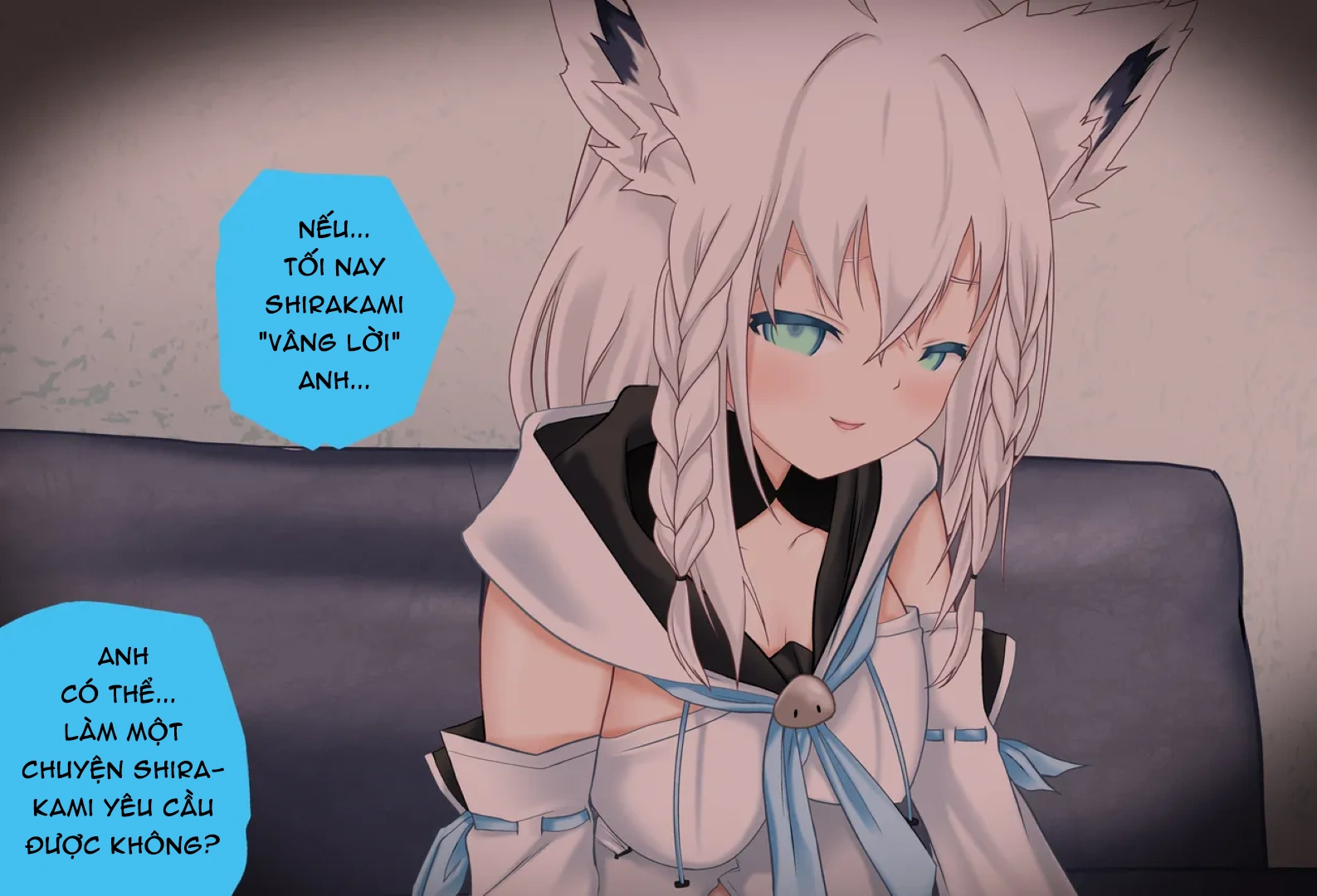 HentaiVN.net - Ảnh 7 - Để Shirakami chăm sóc cho anh nhé - Blowjob Nửa Đầu