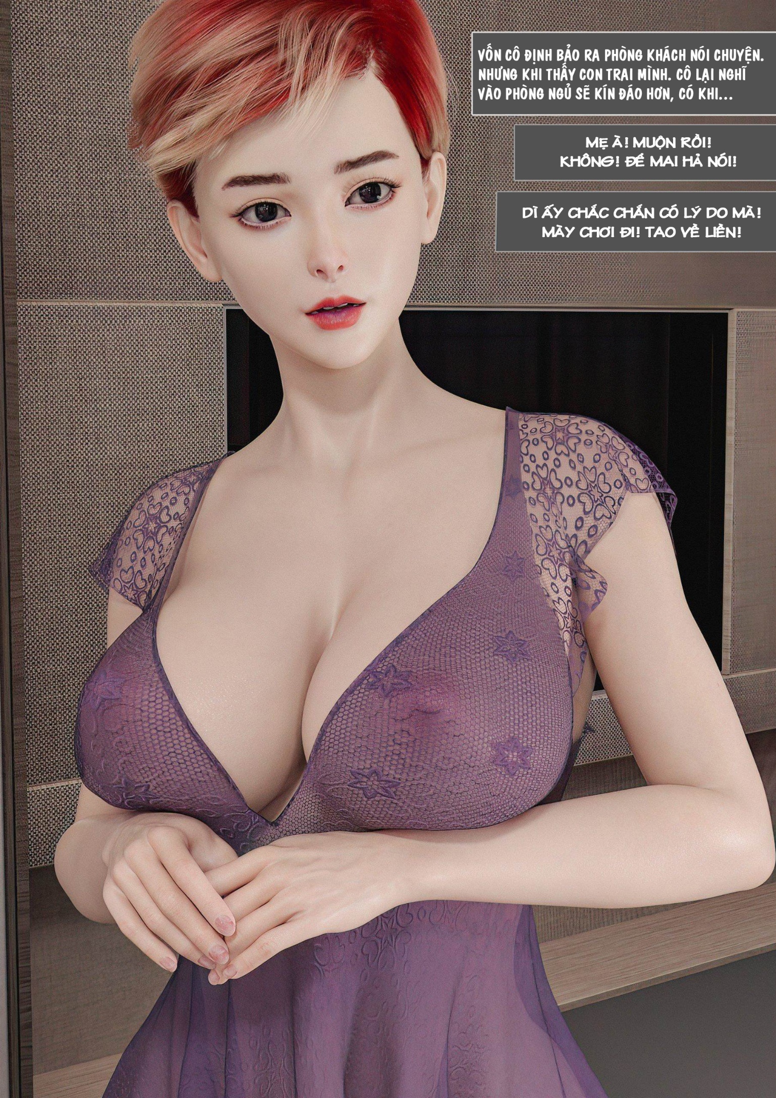 HentaiVN.net - Ảnh 8 - Ham Muốn Kì Lạ Với Mẹ - Chương 4 Để Mẹ Diễn Lại Cho Con Xem