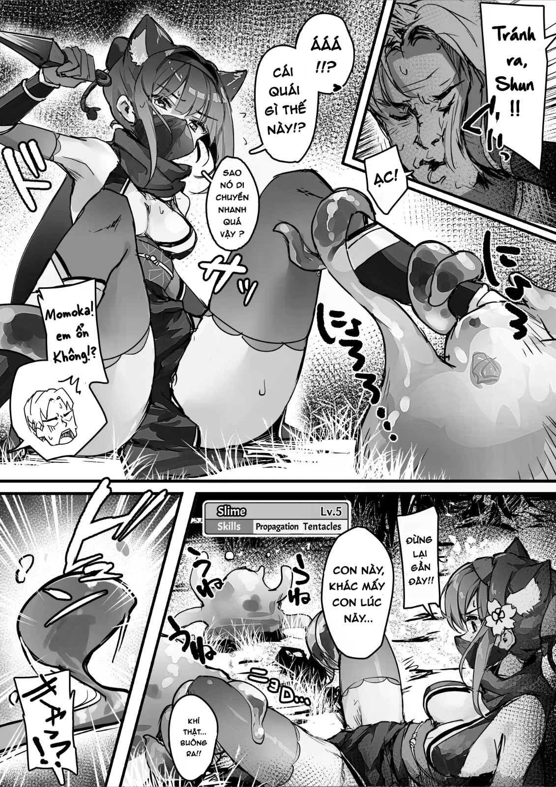 HentaiVN.net - Ảnh 7 - Tower of a Hundred Impurities Part One: A Kunoichi's battle against Slimes - Chap 1