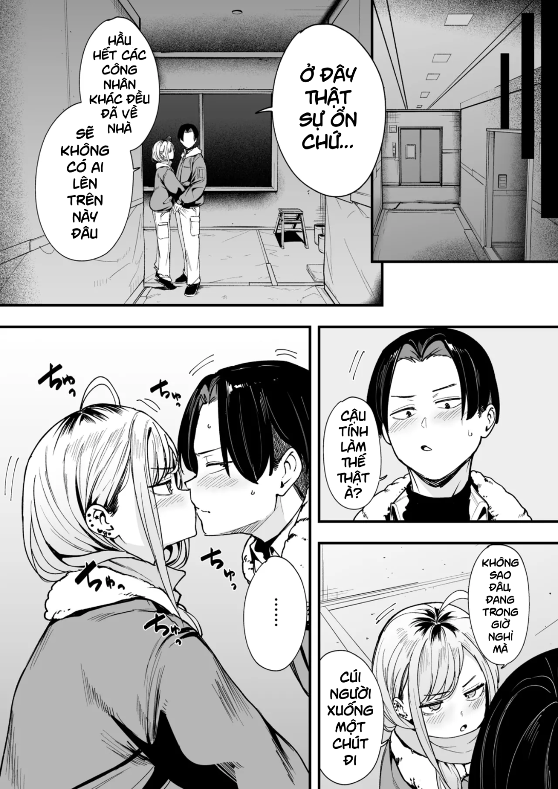 HentaiVN.net - Ảnh 7 - Fuyu to Genba to Sagyou Gal - Chap 1