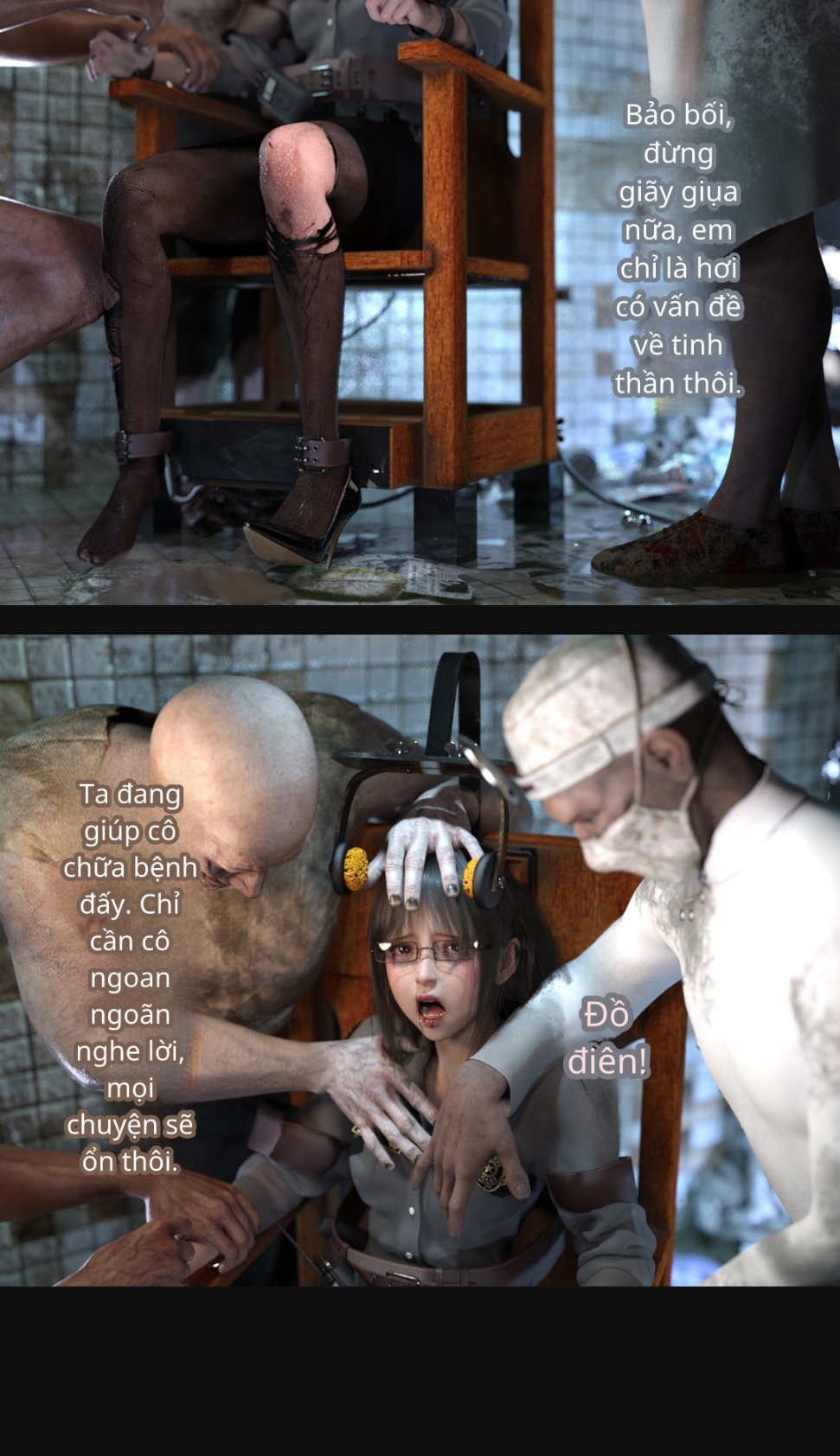 HentaiVN.net - Ảnh 20 - Mental Hospital - 3. Bắt giữ Fuyuki Rin'ne, bắt đầu điều trị nào