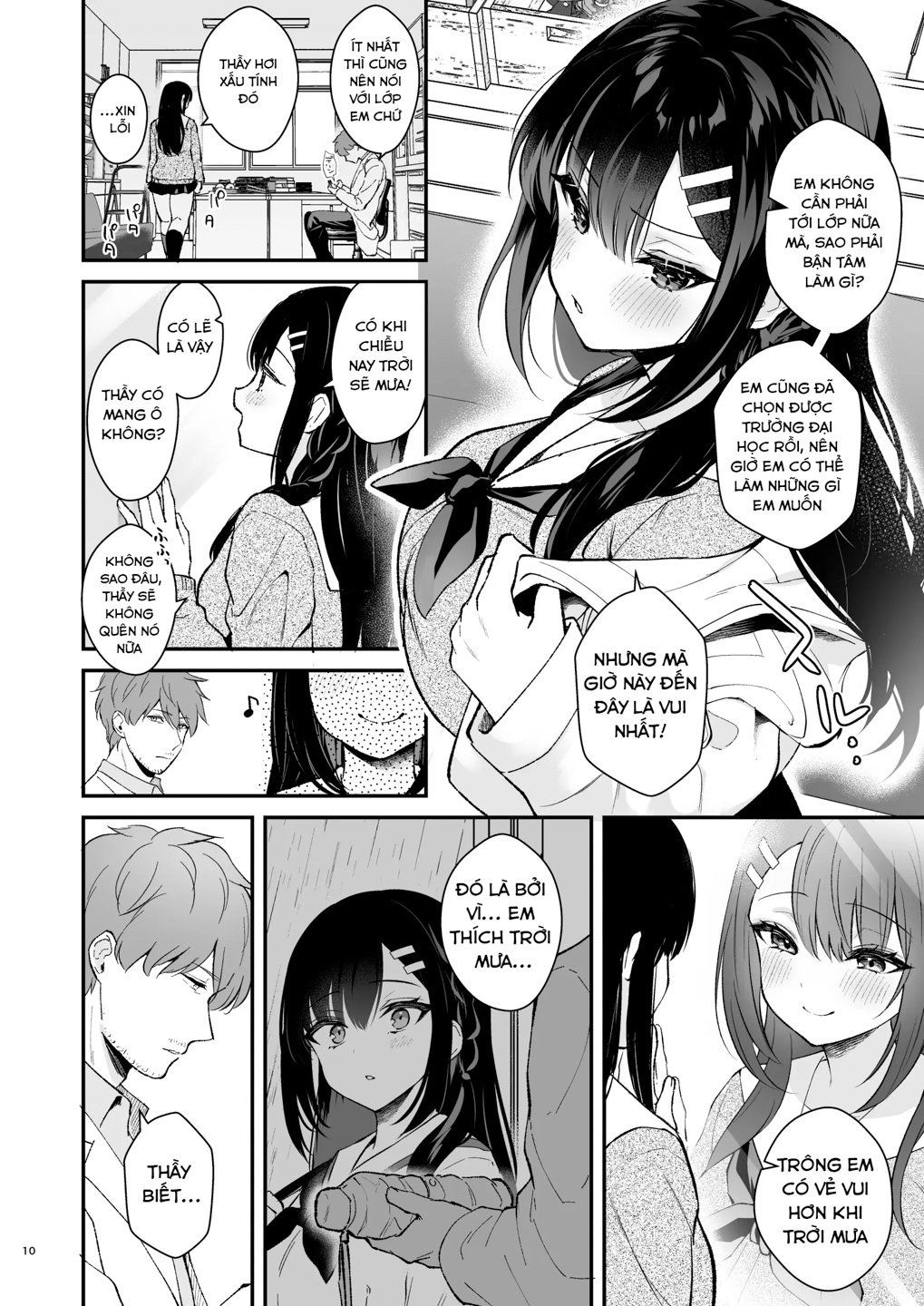 HentaiVN.net - Ảnh 7 - Em yêu thầy, Sensei! - Chương 1 - Mưa tháng Ba