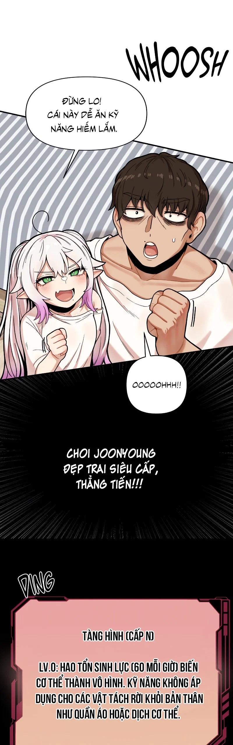 HentaiVN.net - Ảnh 9 - Con Mèo Nhặt Được Hóa Ra Là Succubus!? Tôi nhận được kĩ năng vô hình (Không che) - Chap 3