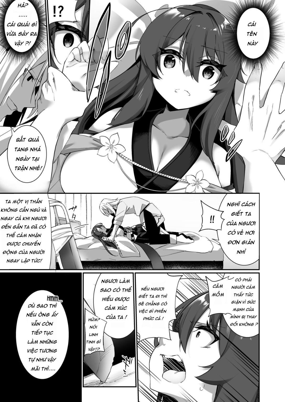 HentaiVN.net - Ảnh 10 - TS Miko-san wa Aragaitai! - Oneshot Ốm