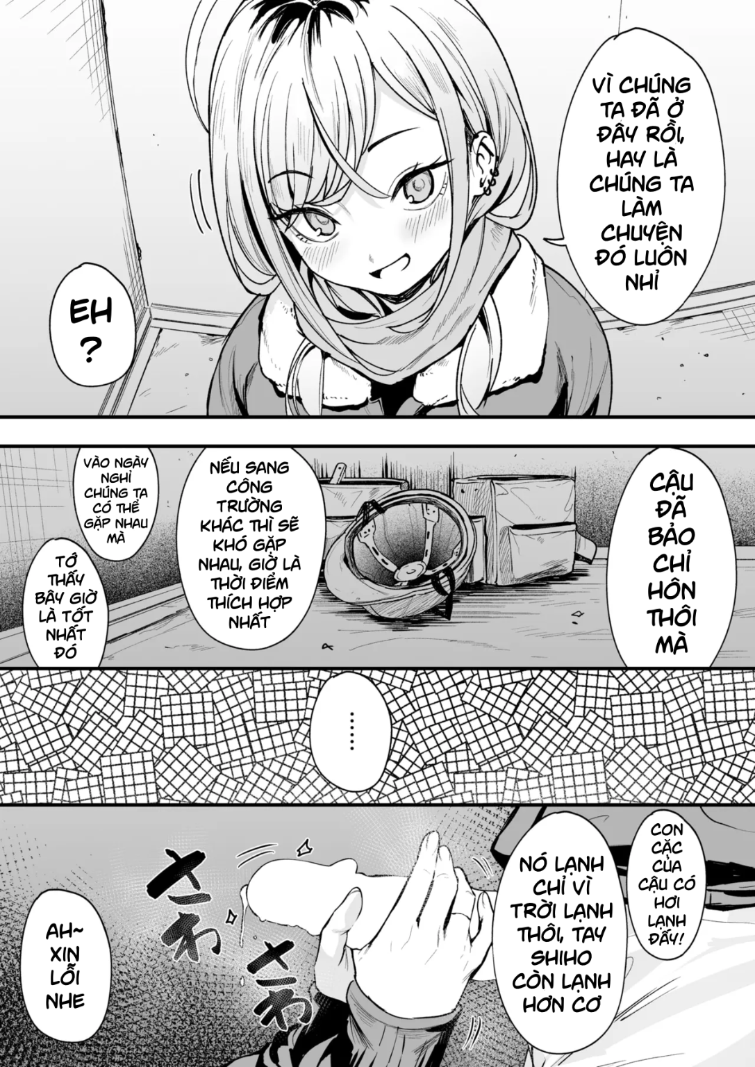 HentaiVN.net - Ảnh 9 - Fuyu to Genba to Sagyou Gal - Chap 1