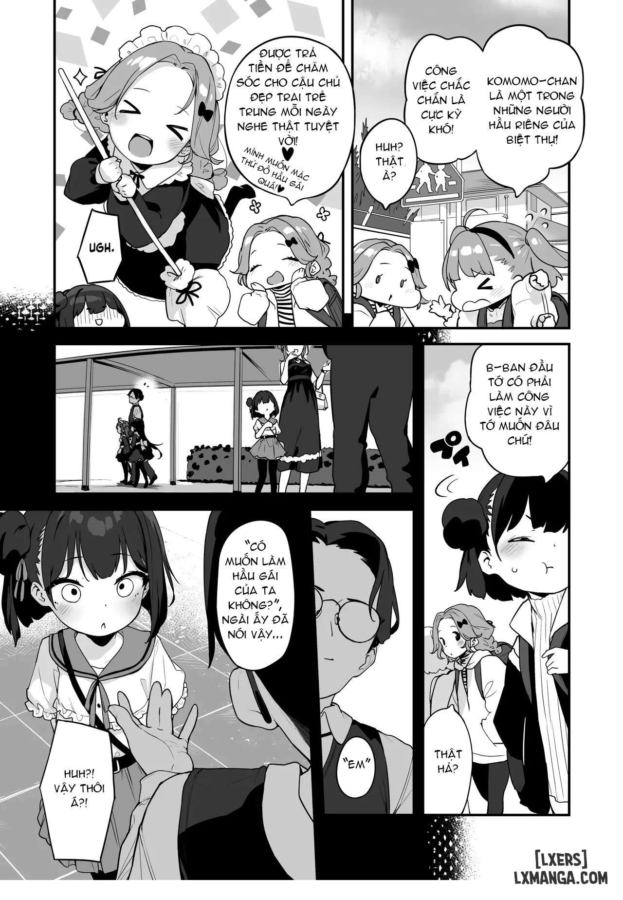 HentaiVN.net - Ảnh 7 - Komomo Là Hầu Gái Loli Kiêm Bồn Chứa Tinh Cho Riêng Chủ Nhân - Chap 1
