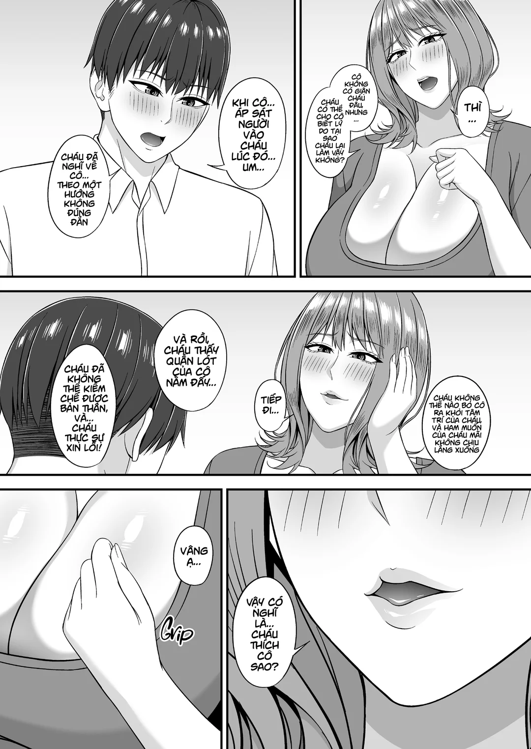 HentaiVN.net - Ảnh 11 - Gần gũi với mẹ bạn ngực khủng - 1_oneshot
