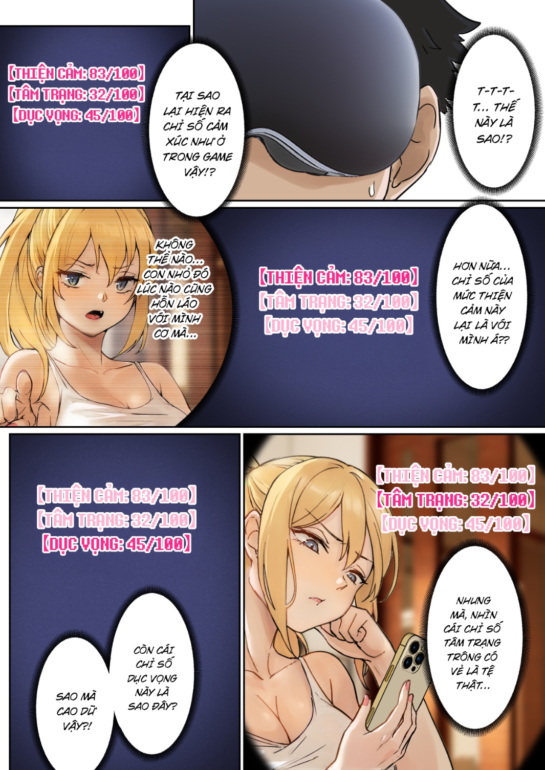 HentaiVN.net - Ảnh 11 - Ore no AR Megane wa Gimai no Samazama na Suuchi ga Mieru?! - Chap 1 [Thiện cảm_ác cảm_Dục vọng] Tùy chọn đặc biệt [???]