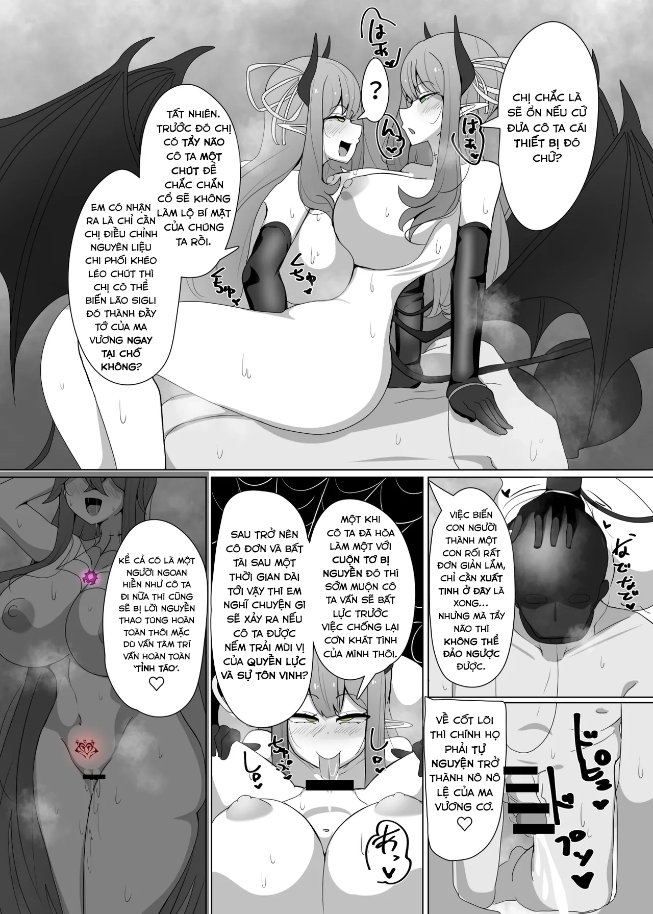 HentaiVN.net - Ảnh 10 - Ngôi Nhà Của Sự Chuyển Nghề Hắc Ám - Chap 2: Phù thủy nhện