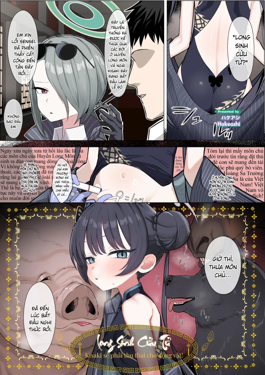 HentaiVN.net - Ảnh 10 - Tuyển tập xiếc thú Blue Archive! Vol.2 - 1: Shigure, Kotori, Hoshino, Kisaki