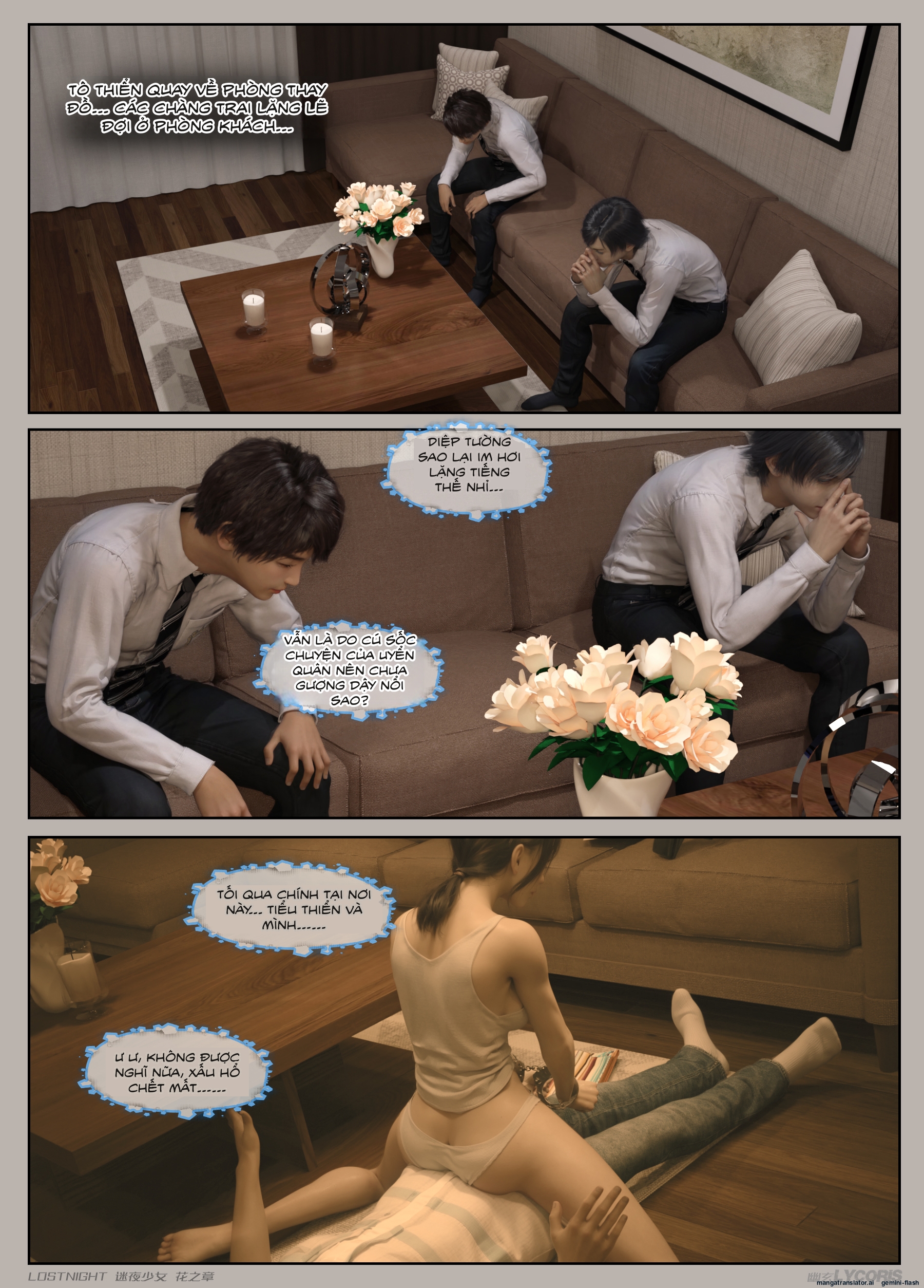 HentaiVN.net - Ảnh 13 - Thiếu Nữ Lạc Trong Đêm - Chương Của Hoa - Chương 2