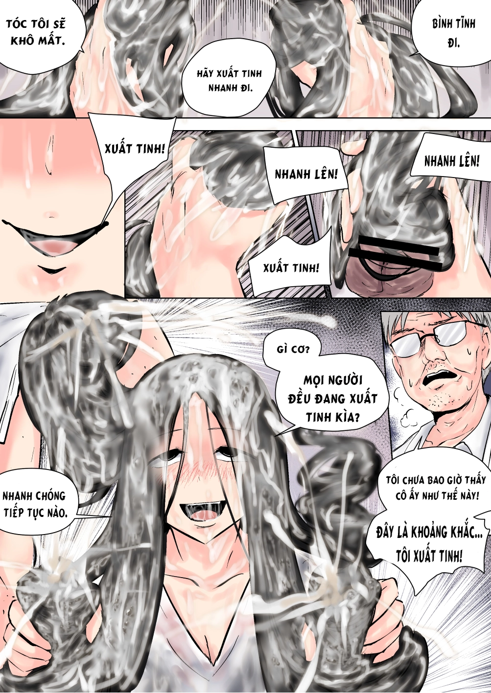 HentaiVN.net - Ảnh 12 - Series Truyện Sở Thích Kỳ Lạ Với Tóc  - Kuroe Sensei Phần 3