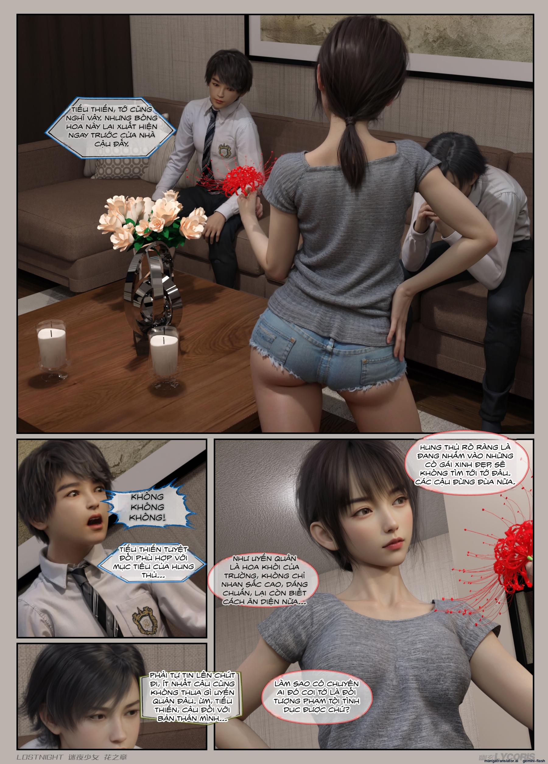 HentaiVN.net - Ảnh 15 - Thiếu Nữ Lạc Trong Đêm - Chương Của Hoa - Chương 2