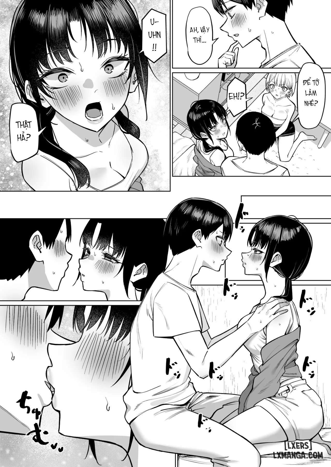HentaiVN.net - Ảnh 12 - Câu Chuyện Về Việc Tôi Đã Hôn Nhau Với Hai Cô Bạn Của Tôi - Oneshot