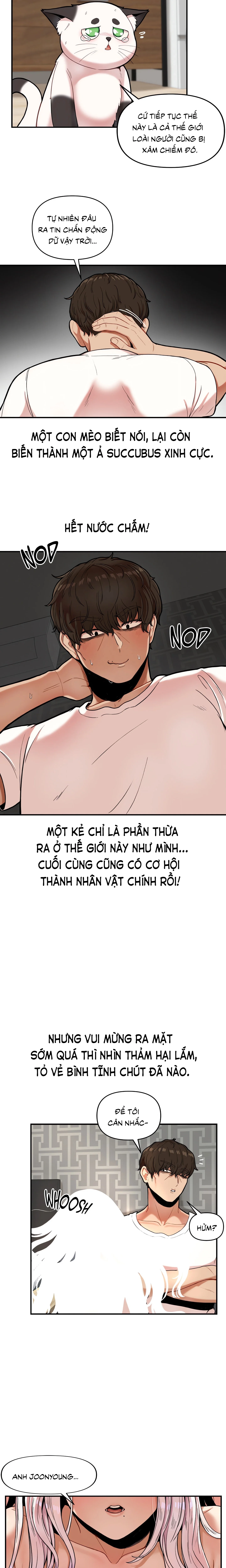 HentaiVN.net - Ảnh 15 - Con Mèo Nhặt Được Hóa Ra Là Succubus!? Tôi nhận được kĩ năng vô hình (Không che) - Chap 1