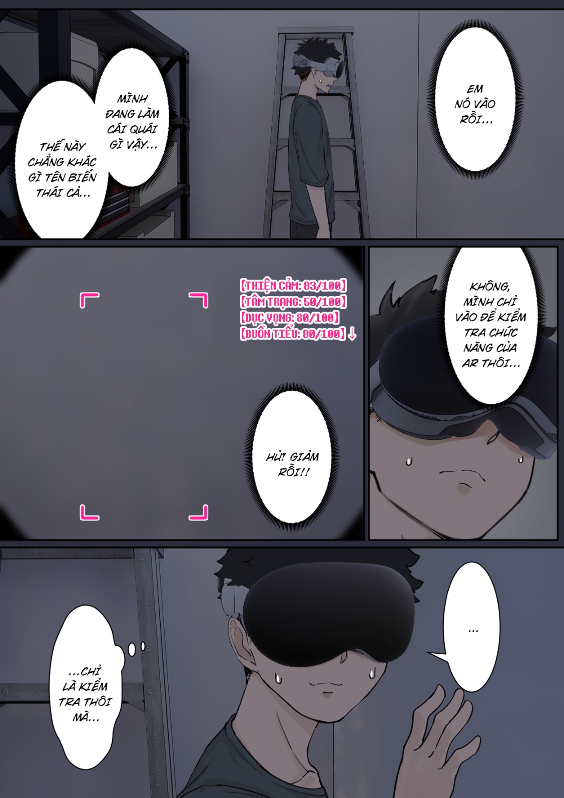 HentaiVN.net - Ảnh 17 - Ore no AR Megane wa Gimai no Samazama na Suuchi ga Mieru?! - Chap 1 [Thiện cảm_ác cảm_Dục vọng] Tùy chọn đặc biệt [???]