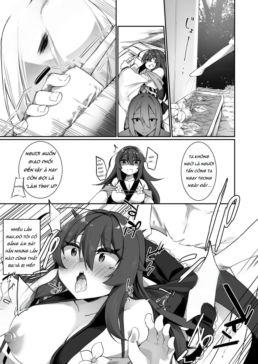 HentaiVN.net - Ảnh 18 - TS Miko-san wa Aragaitai! - Oneshot Ốm