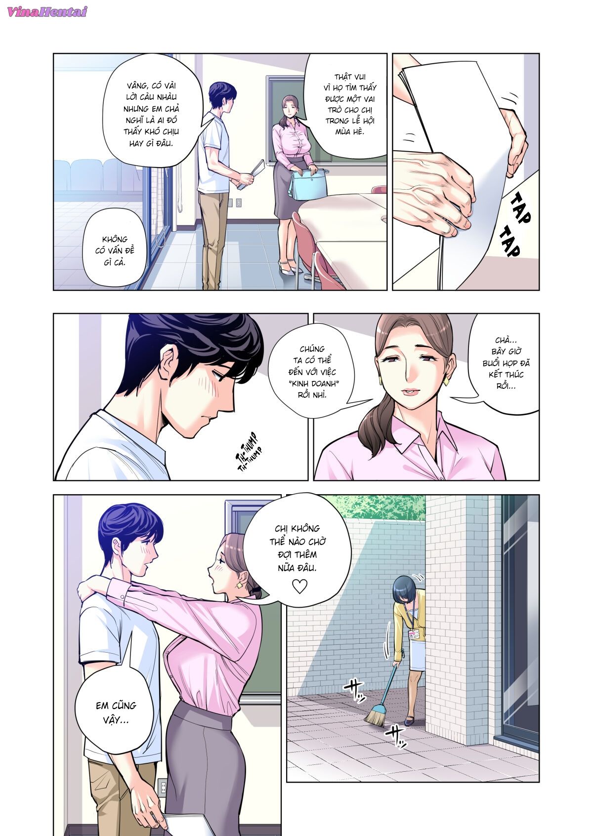 HentaiVN.net - Ảnh 18 - Những cô trợ lý đã có chồng 1-5 - Chap 3 Full màu