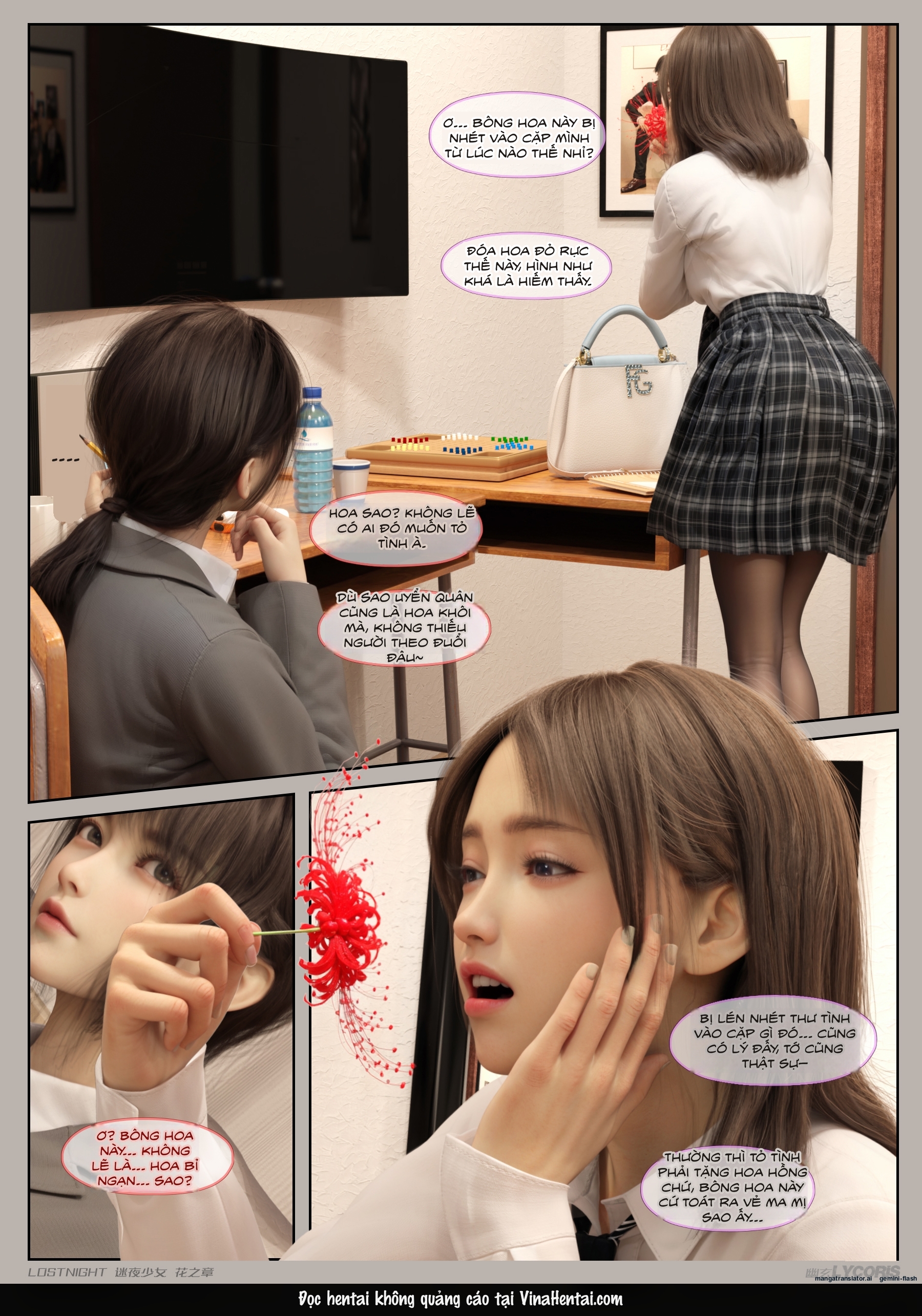 HentaiVN.net - Ảnh 19 - Thiếu Nữ Lạc Trong Đêm - Chương Của Hoa - Chương 1