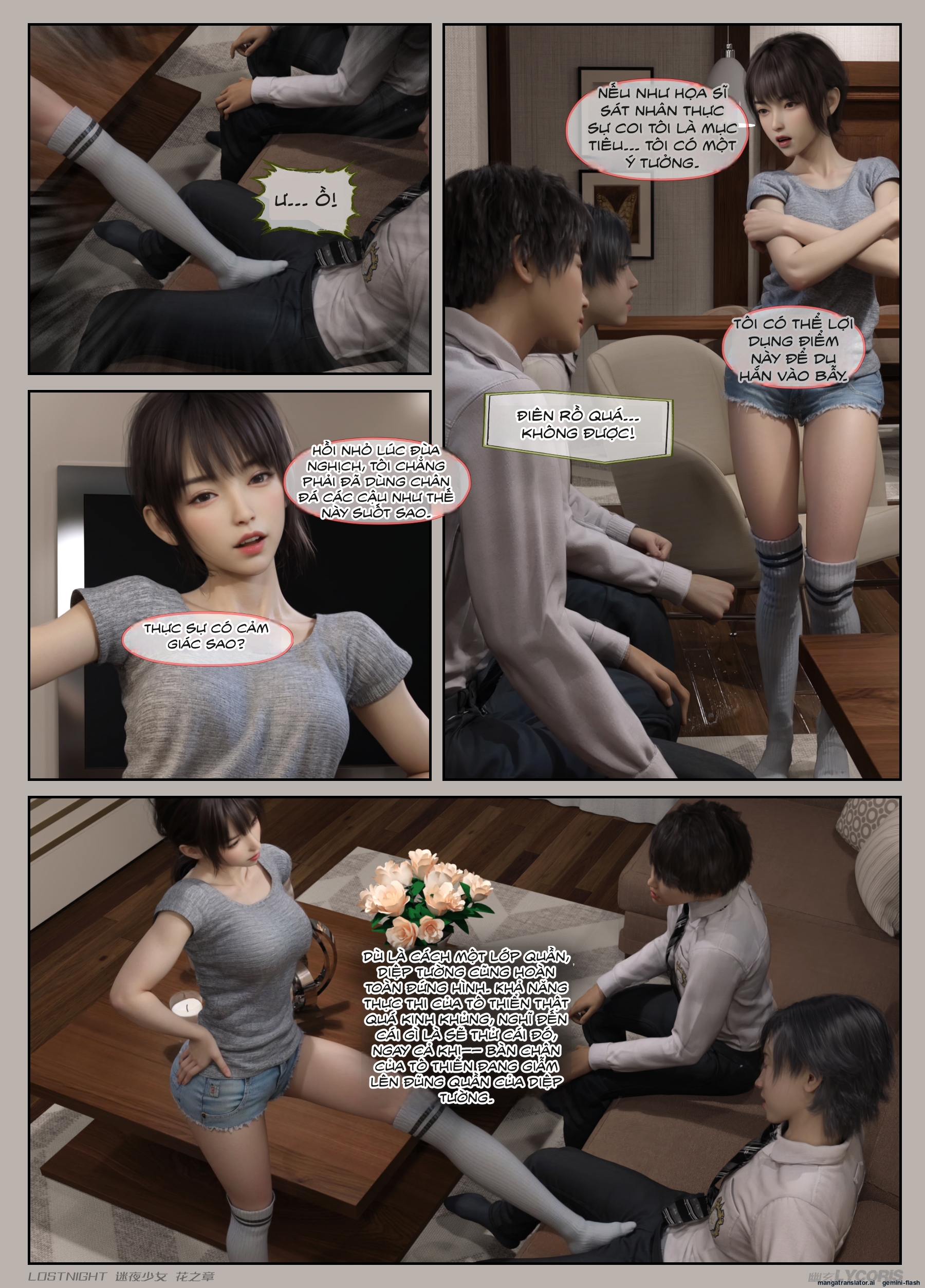 HentaiVN.net - Ảnh 20 - Thiếu Nữ Lạc Trong Đêm - Chương Của Hoa - Chương 2