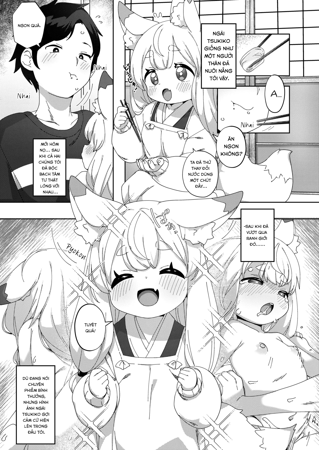 HentaiVN.net - Ảnh 4 - Tôi muốn được nũng nịu với ngài Tsukiko 2 - Oneshot Ngọt