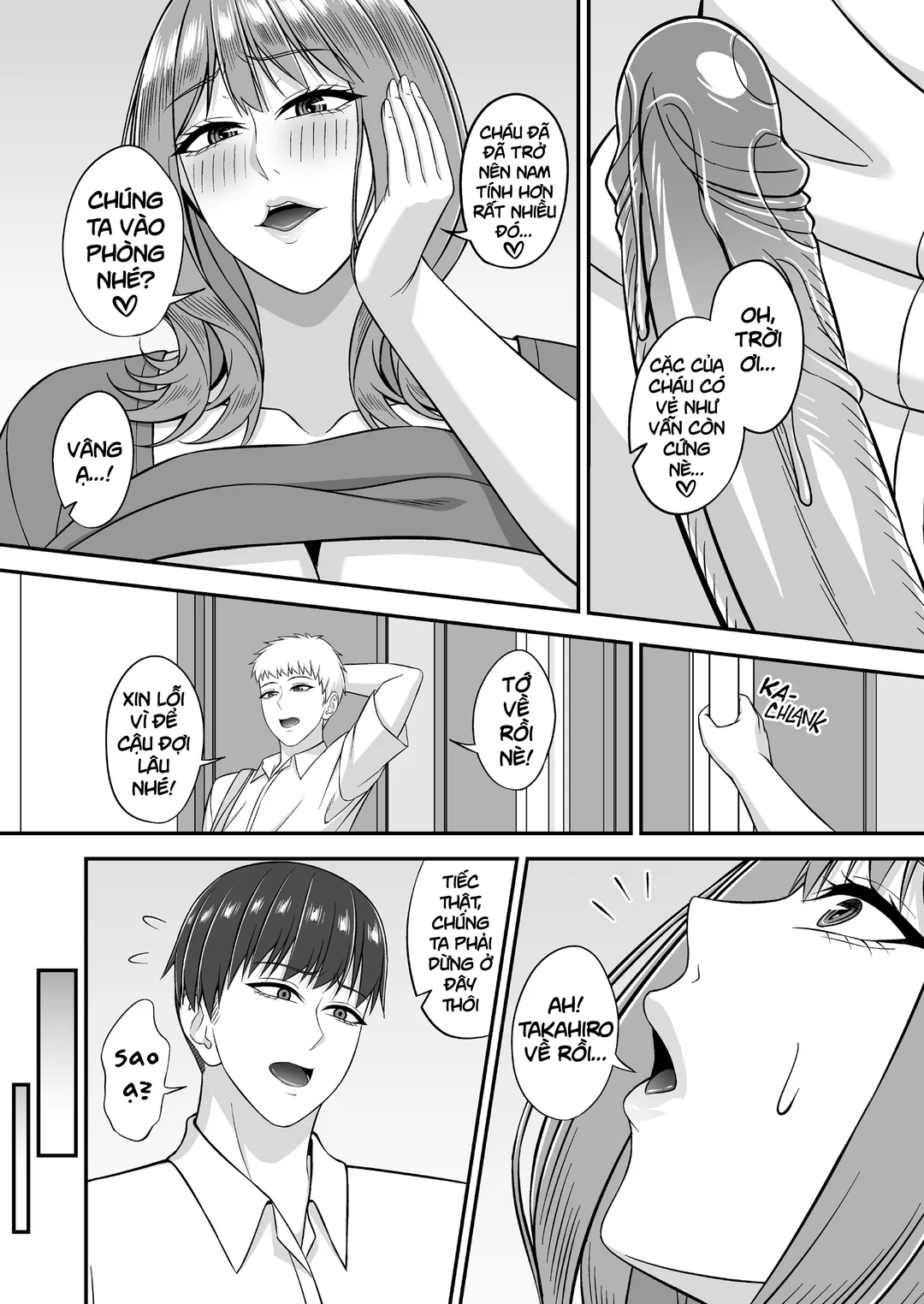 HentaiVN.net - Ảnh 21 - Gần gũi với mẹ bạn ngực khủng - 1_oneshot