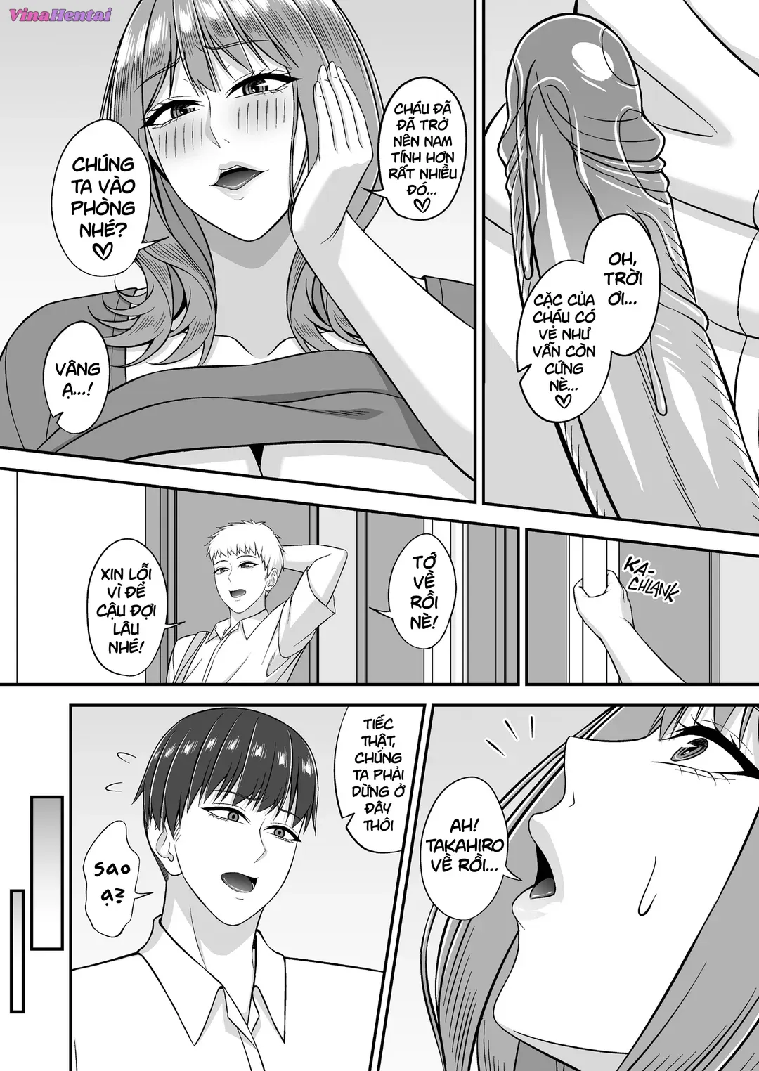 HentaiVN.net - Ảnh 21 - Gần gũi với mẹ bạn ngực khủng - 1_oneshot