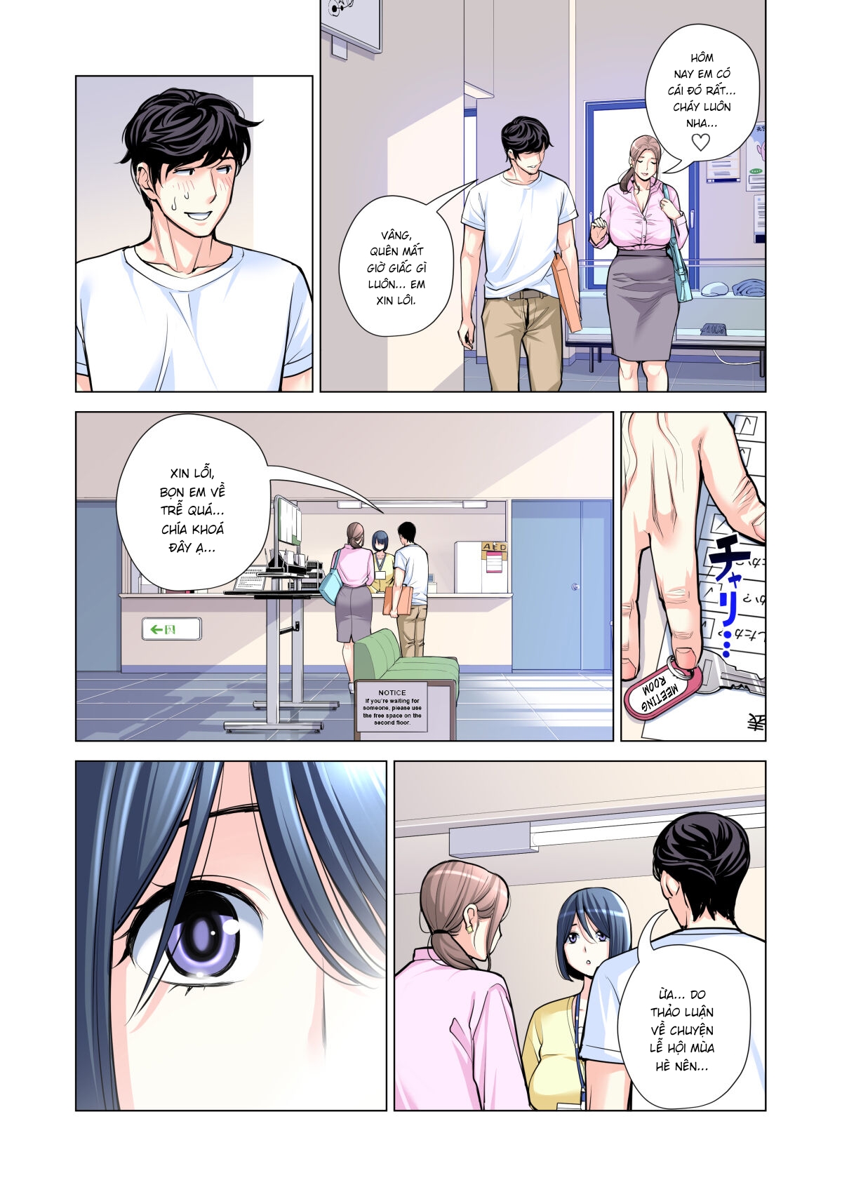 HentaiVN.net - Ảnh 20 - Những cô trợ lý đã có chồng 1-5 - Chap 3 Full màu