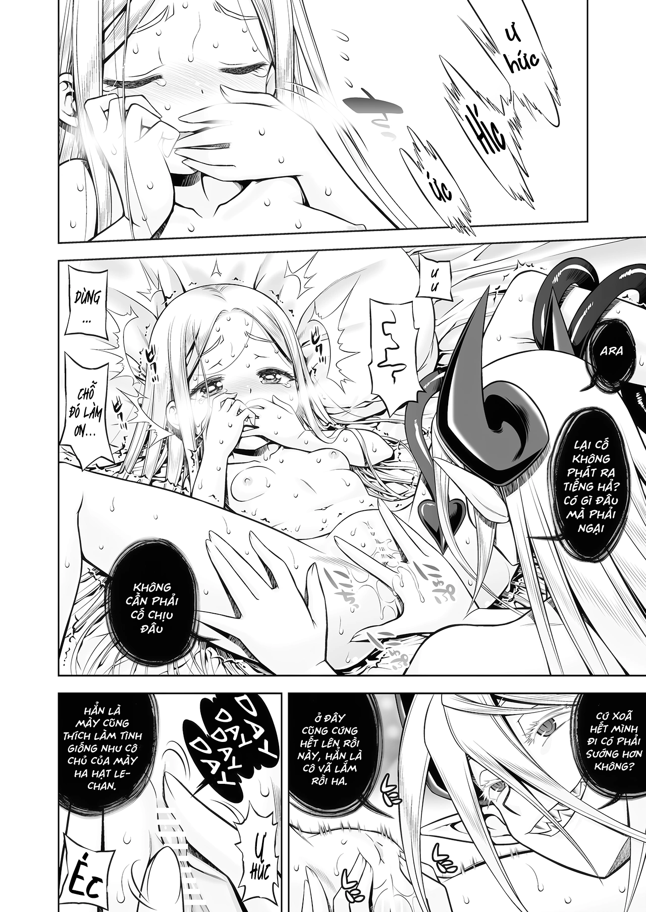 HentaiVN.net - Ảnh 22 - Đoạ Lạc Thánh Nữ Và Dâm Yêu - Chap 2: 82 Trang Bùng Lổ