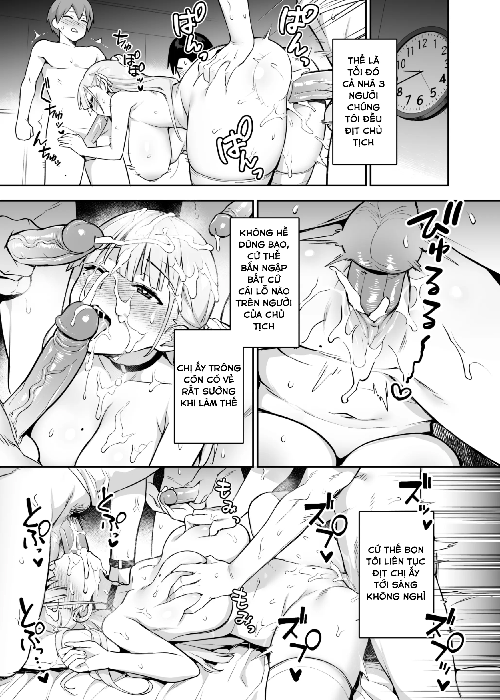 HentaiVN.net - Ảnh 23 - Akogare no Seitokaichou ga Kyonyuu Sugiru Ken - Phần 2 Chap 1: Chủ tịch qua nhà cậu em Yuuta