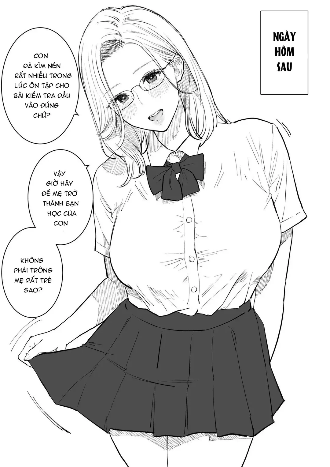 HentaiVN.net - Ảnh 25 - Người mẹ có học thức cao và Con trai - Oneshot