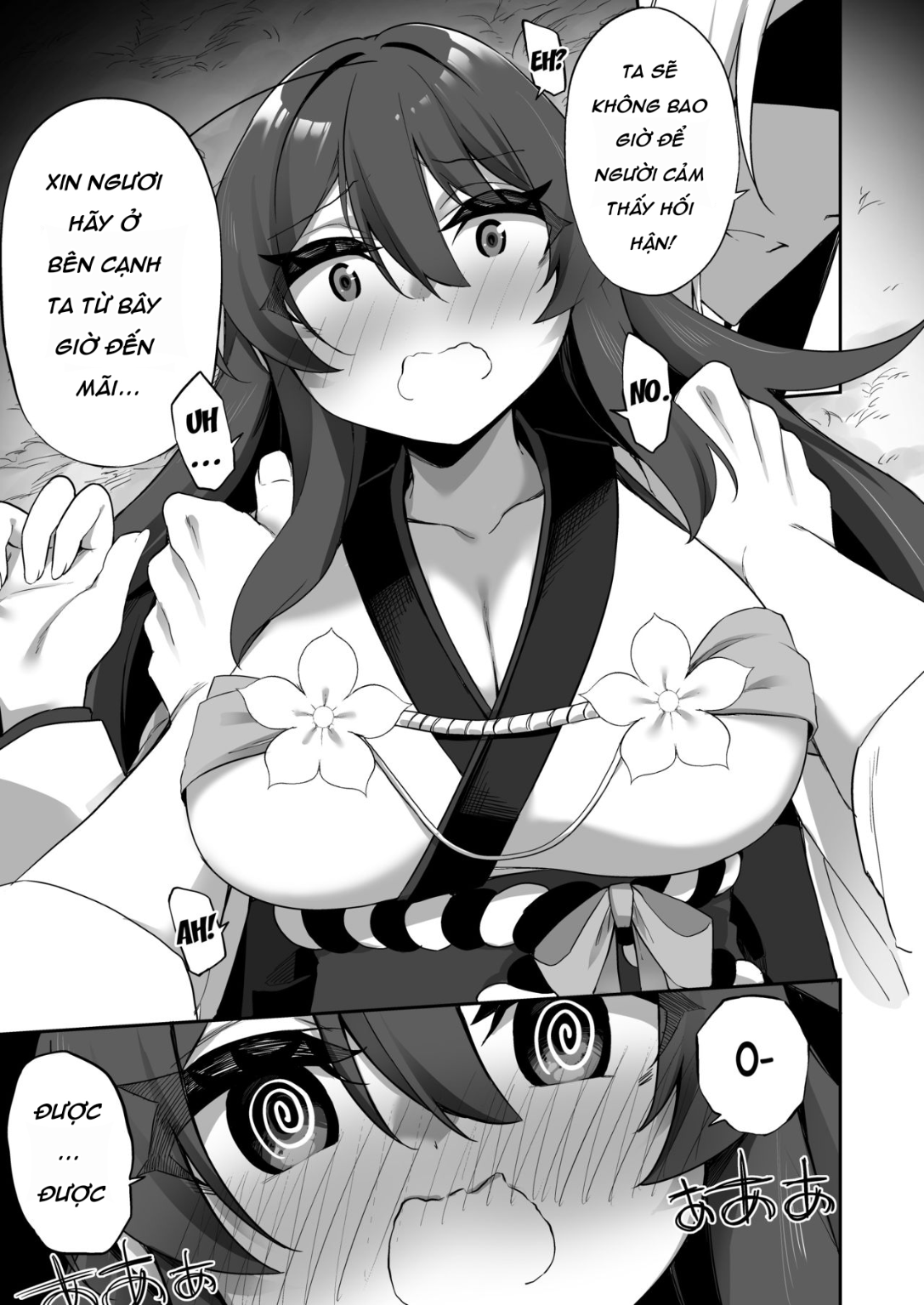HentaiVN.net - Ảnh 28 - TS Miko-san wa Aragaitai! - Oneshot Ốm